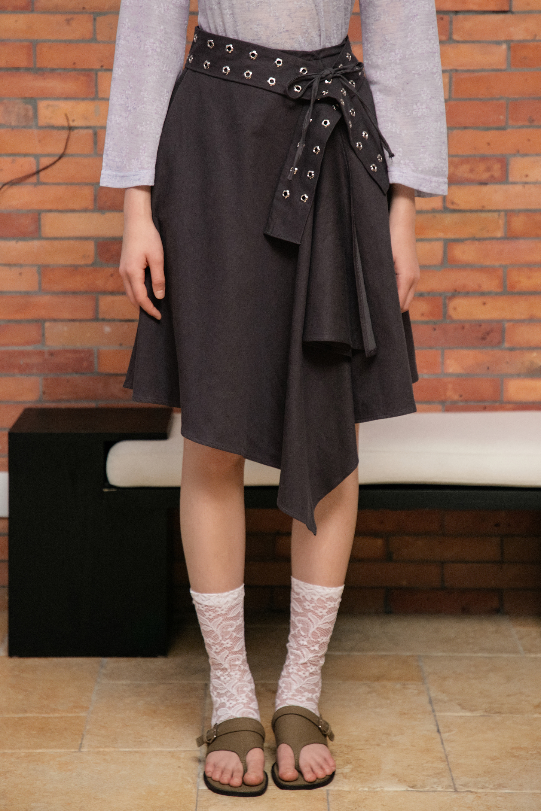 Gabby Skirt in Charcoal