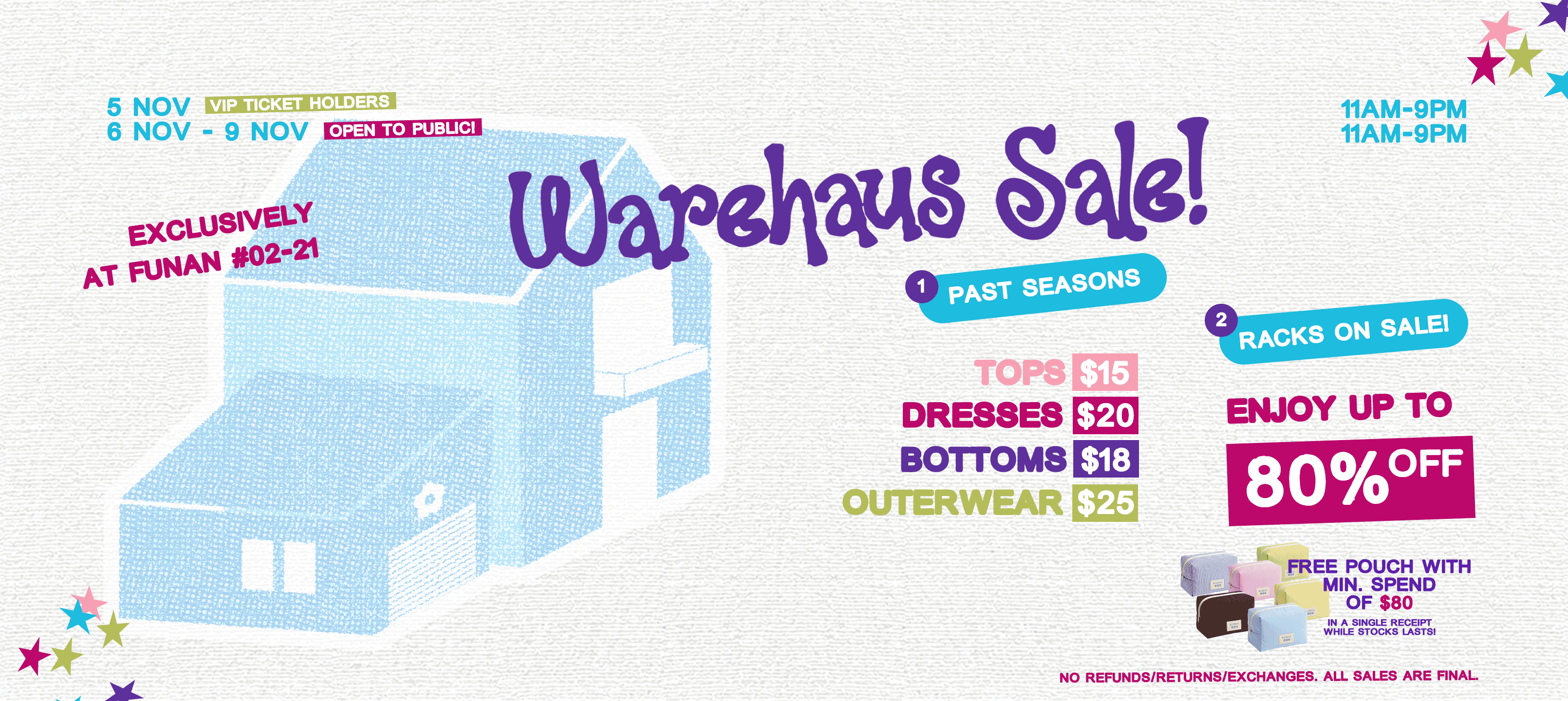FUNAN WAREHAUS SALE