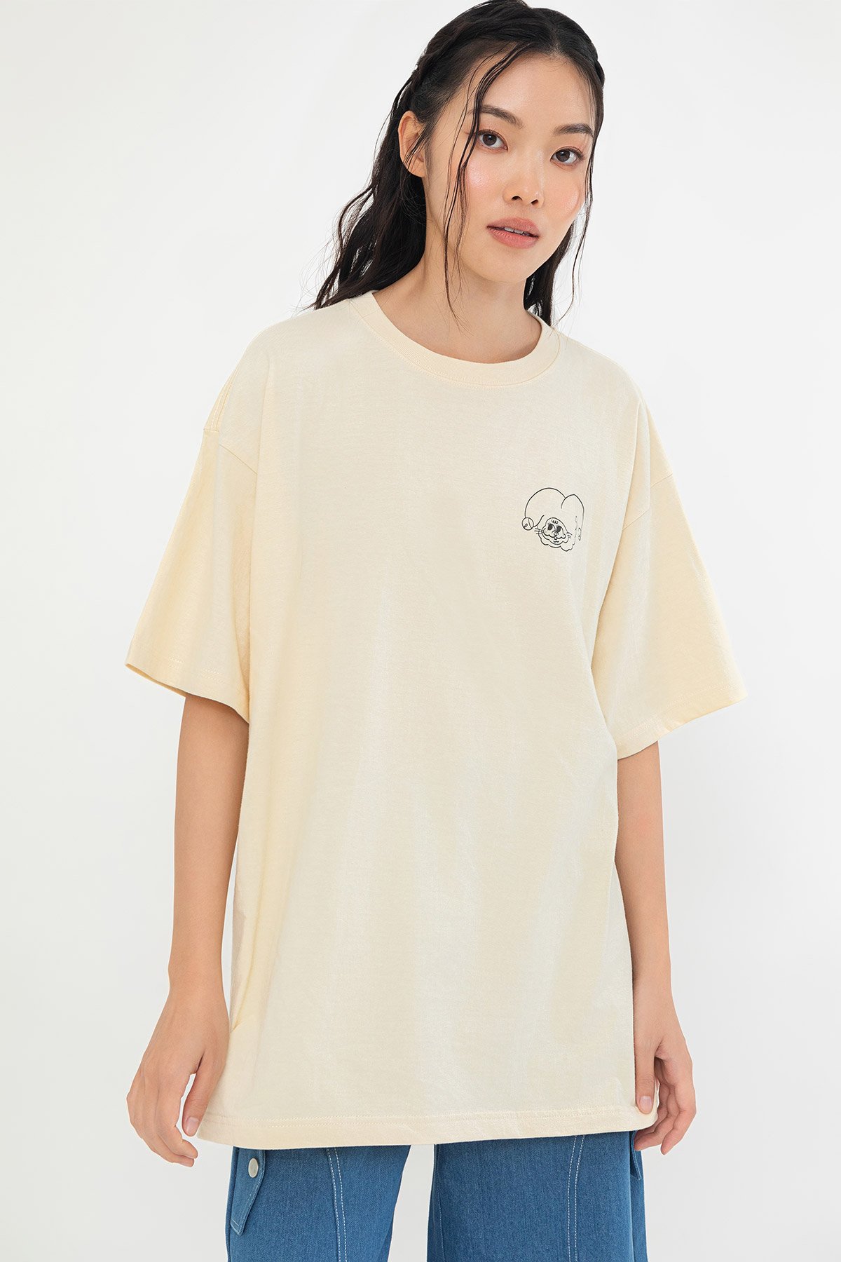 JAZZY RABBIT TEE - PLAY-HOUSE-CREAMSICLE