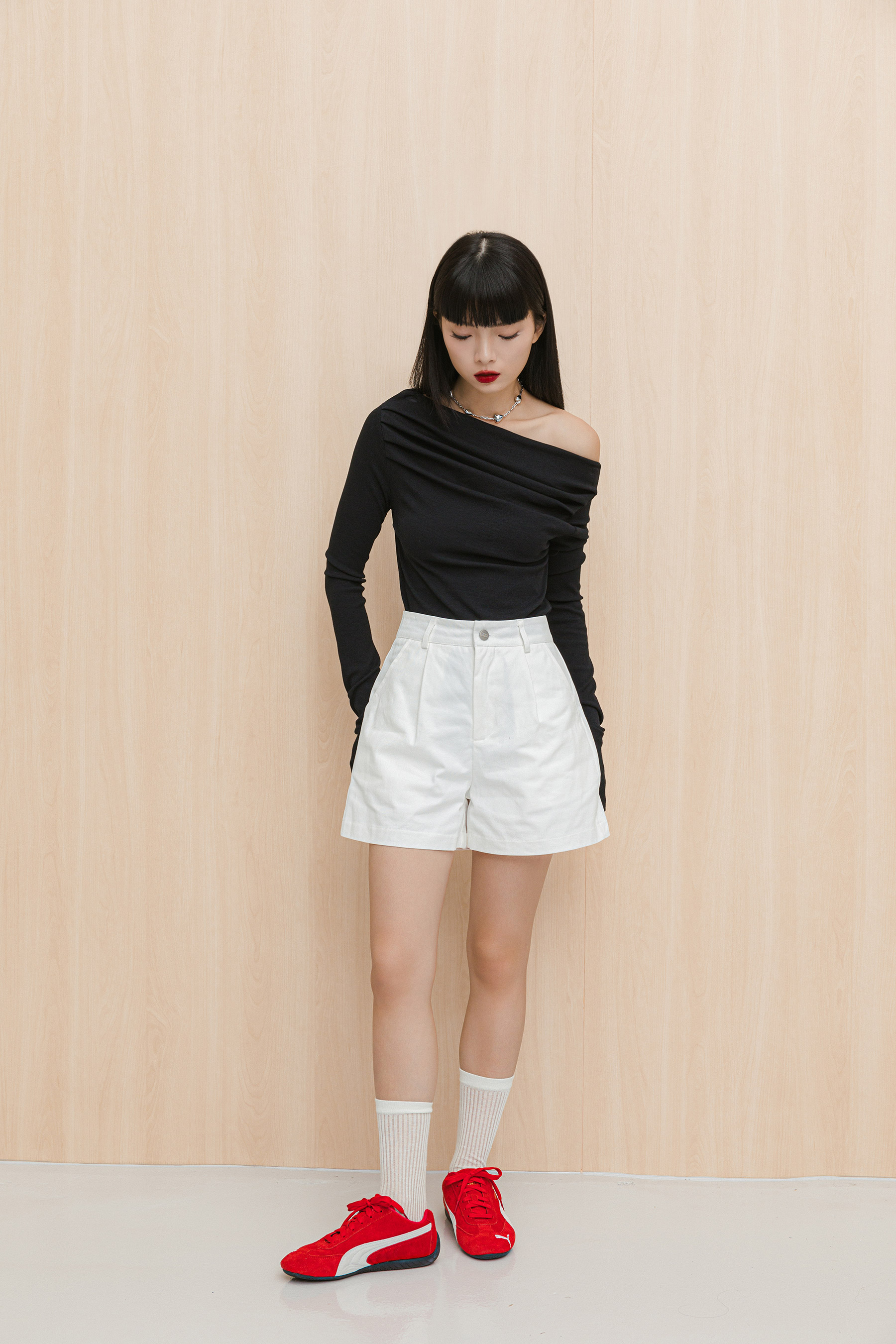 SAMSON SHORTS - BLANC [MODPARADE X Q2HAN] | Modparade