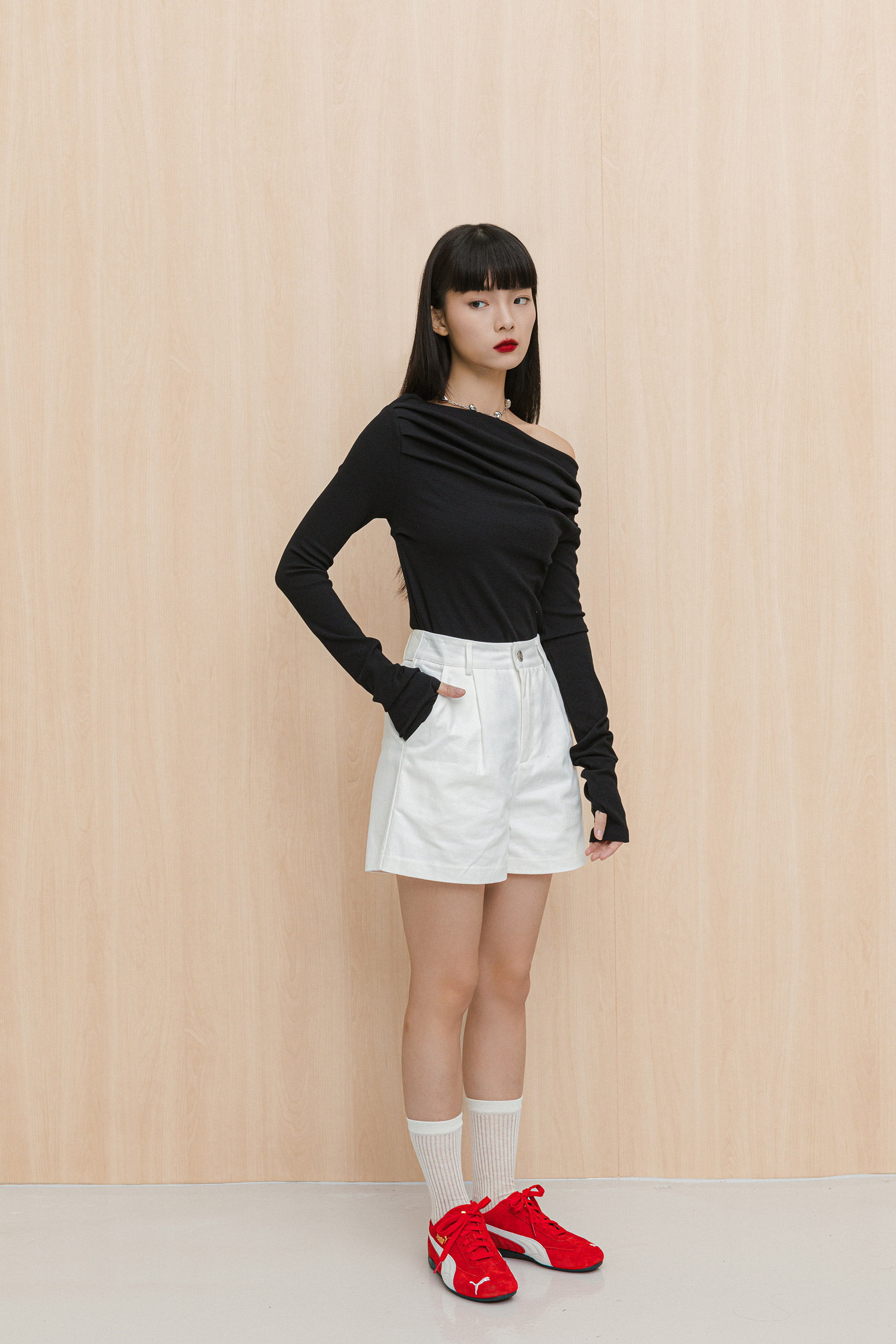 SAMSON SHORTS - BLANC [MODPARADE X Q2HAN] | Modparade