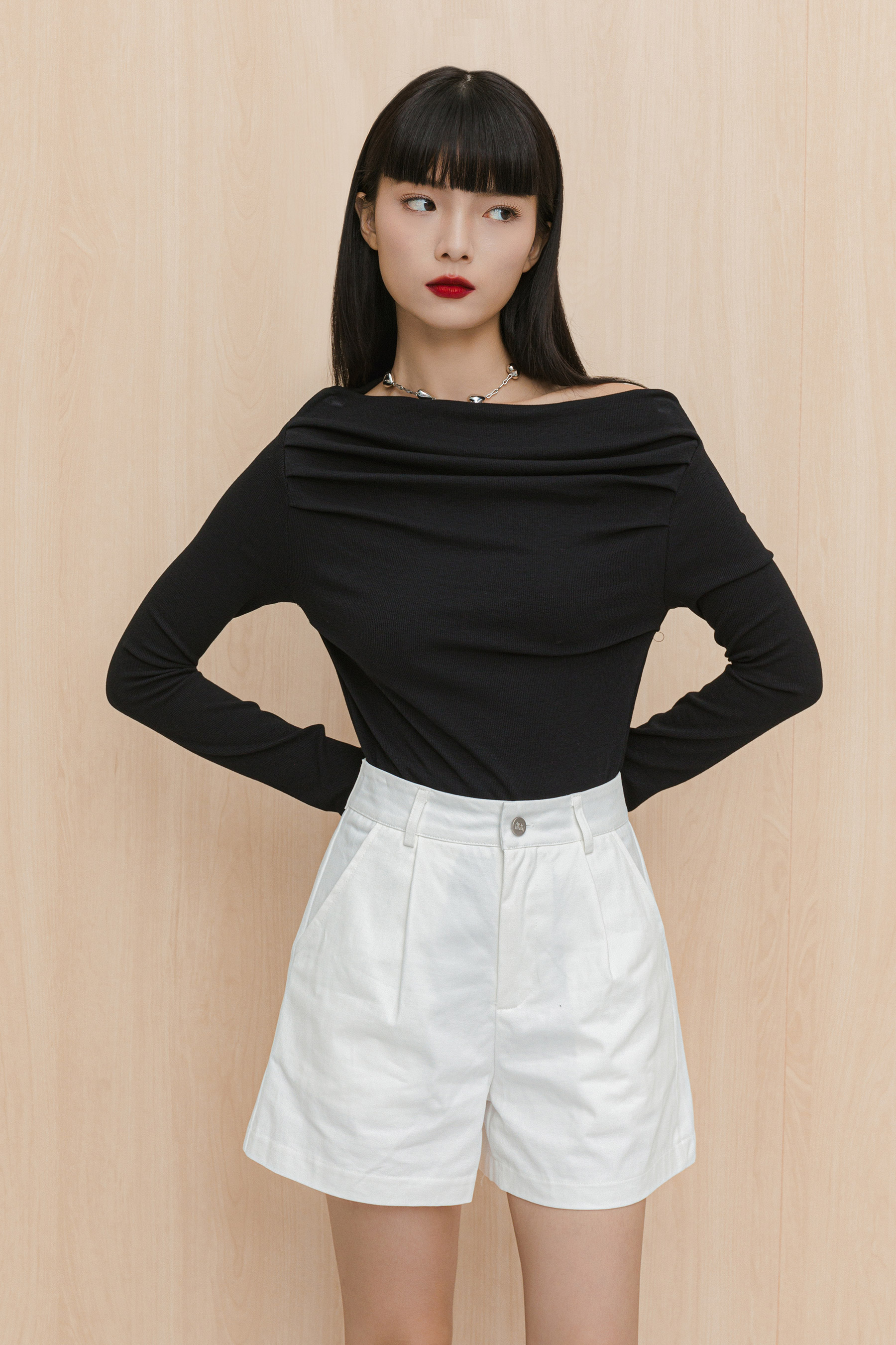 SAMSON SHORTS - BLANC [MODPARADE X Q2HAN] | Modparade
