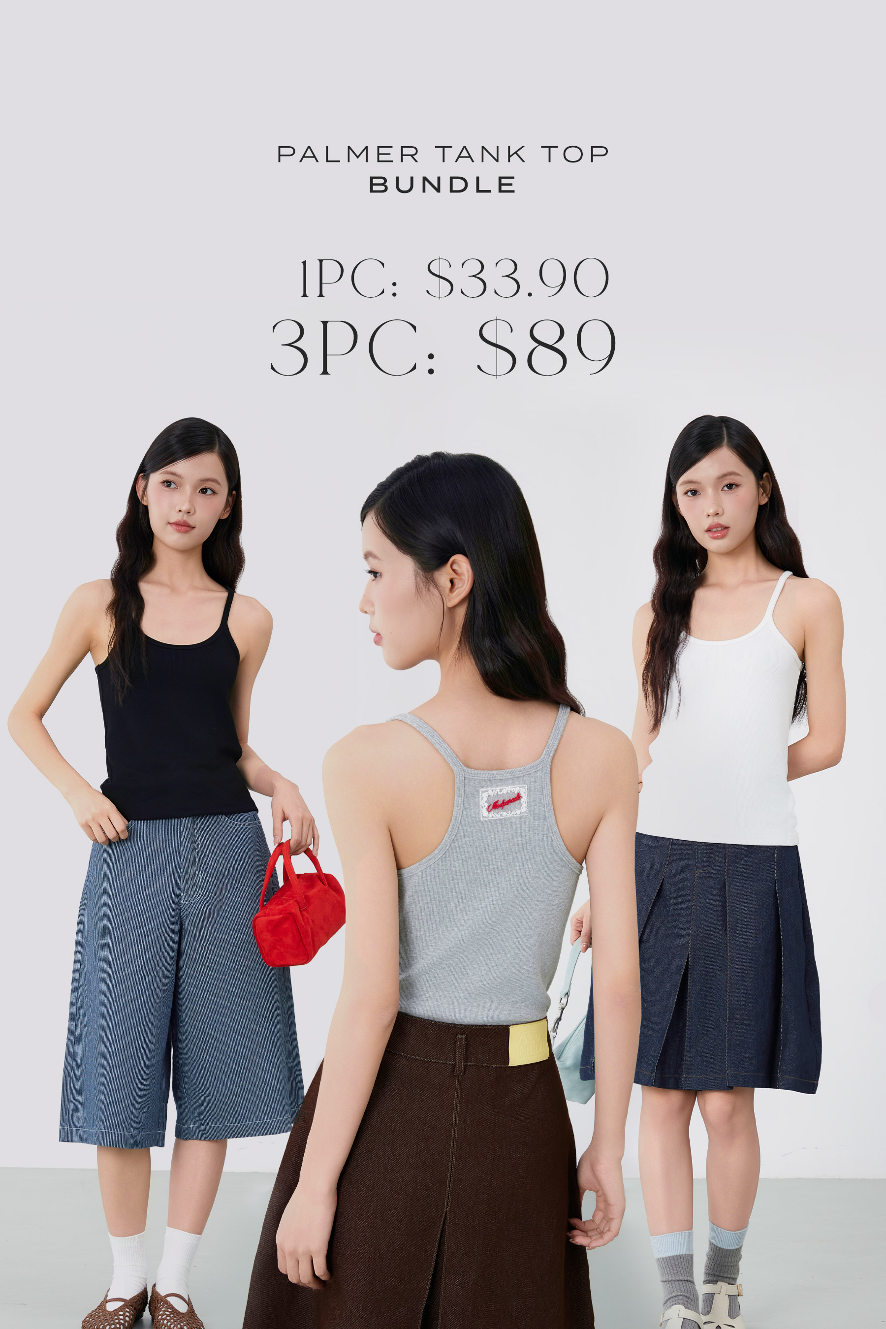 PALMER TANK TOP BUNDLE SET OF 3 [BY MODPARADE]