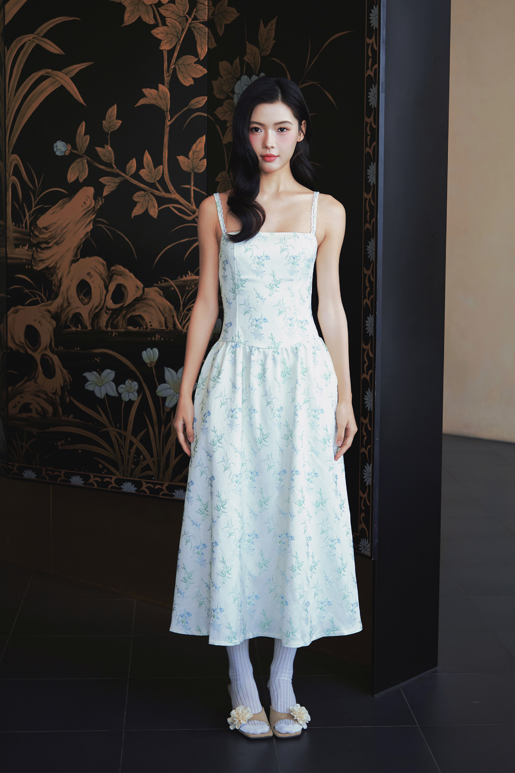 SUSSIE DRESS - PORCELAIN VALE [BY MODPARADE]