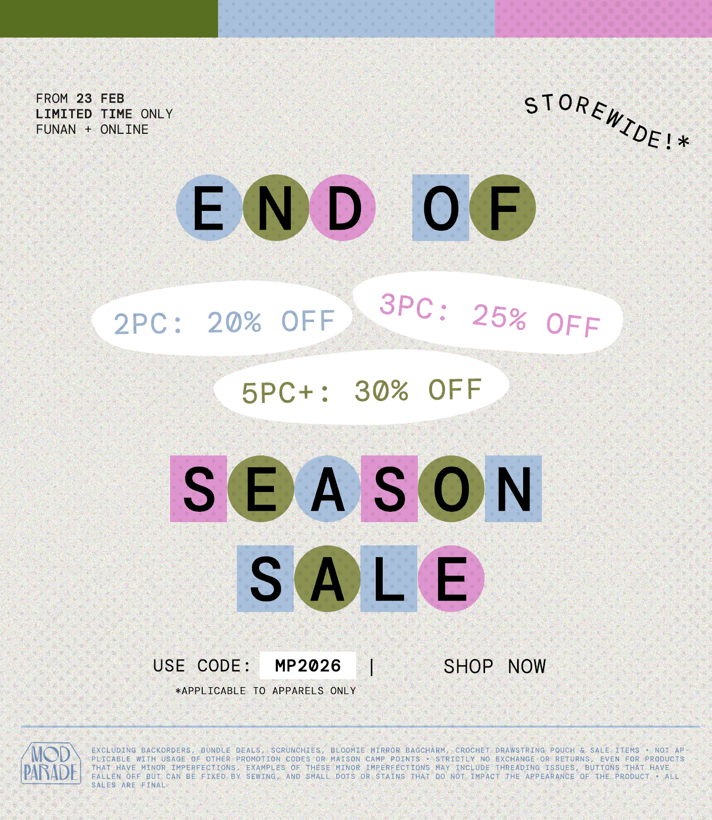 END OF SEASON SALE_SHOP NOW