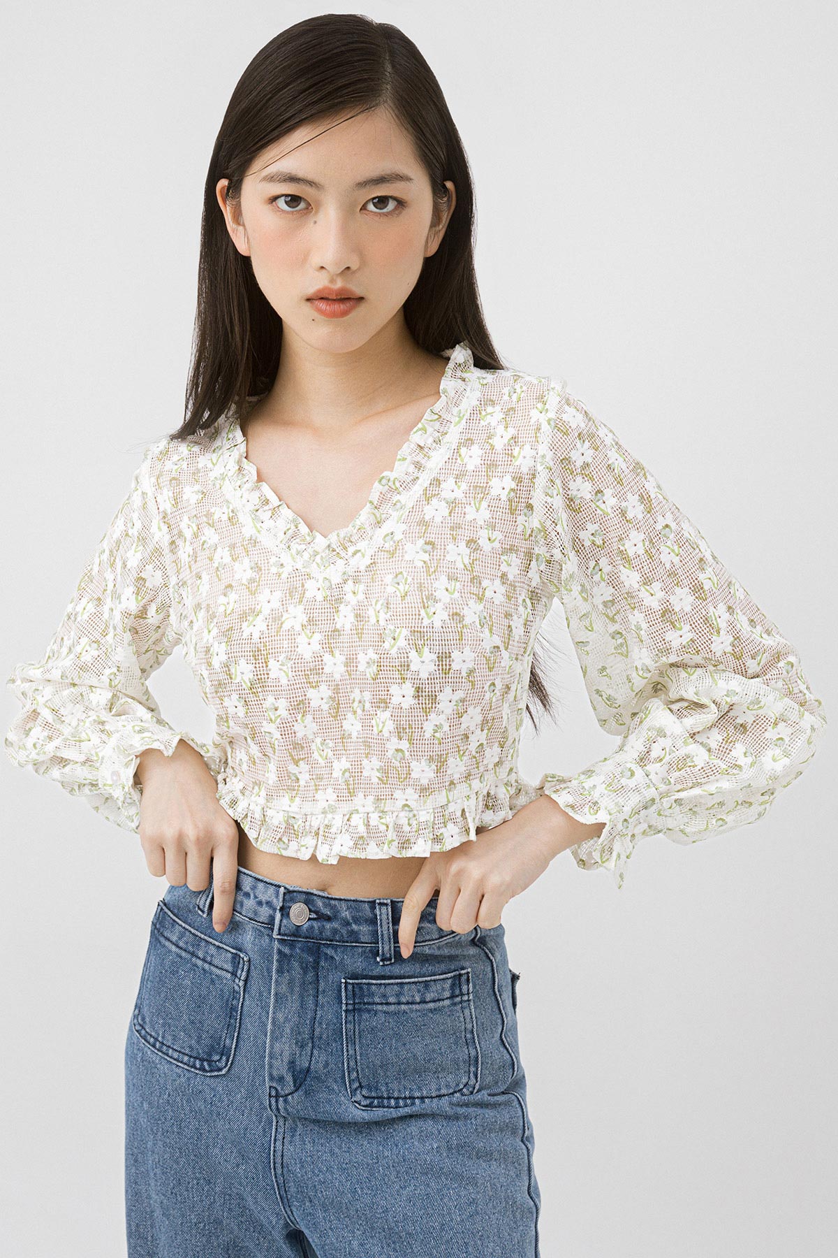 LAURETTE TOP - WILLOW SPRING [BY MODPARADE]
