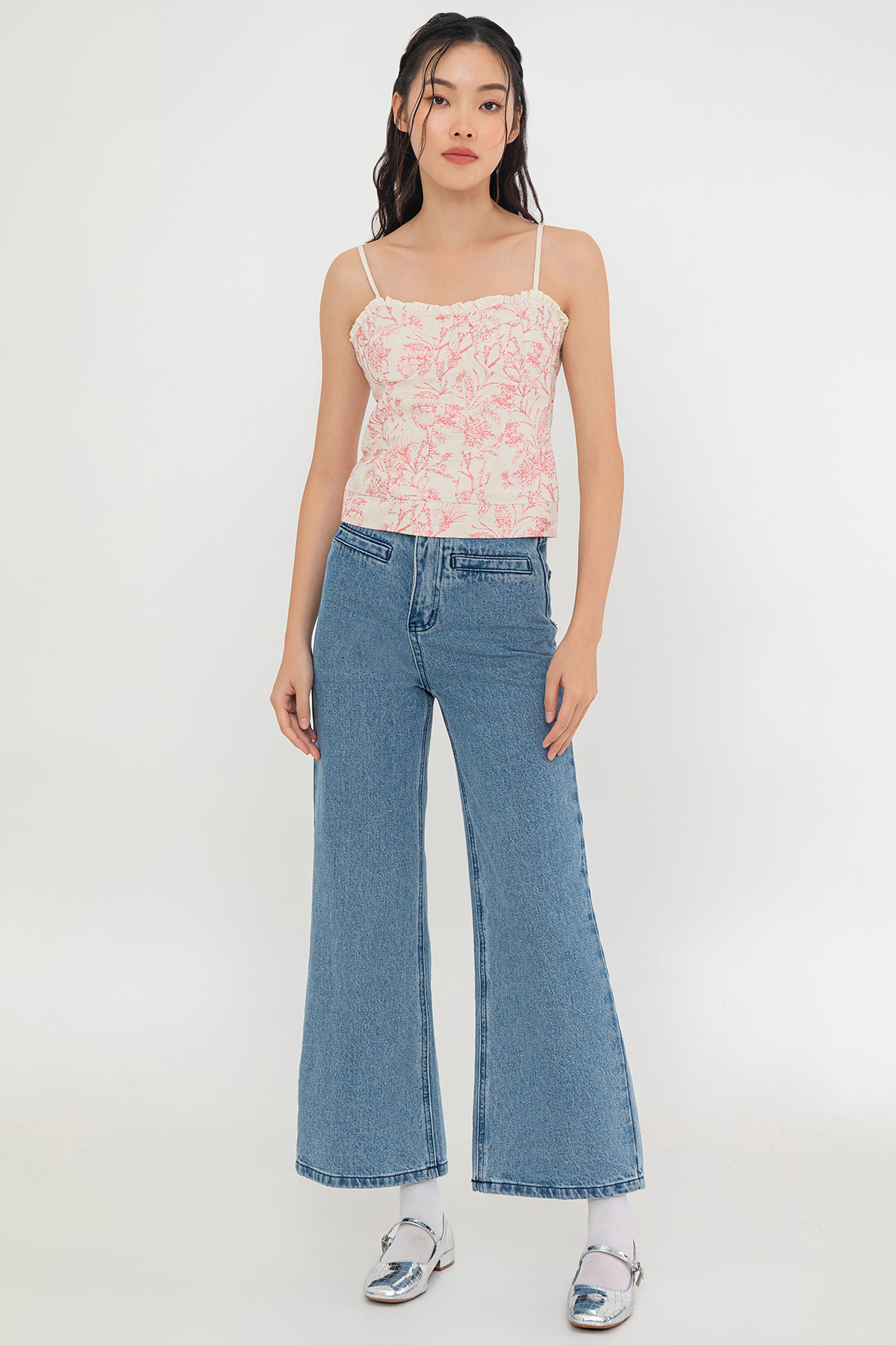 ANNETTE PADDED TOP - EAST LAKE ROSE [BY MODPARADE]