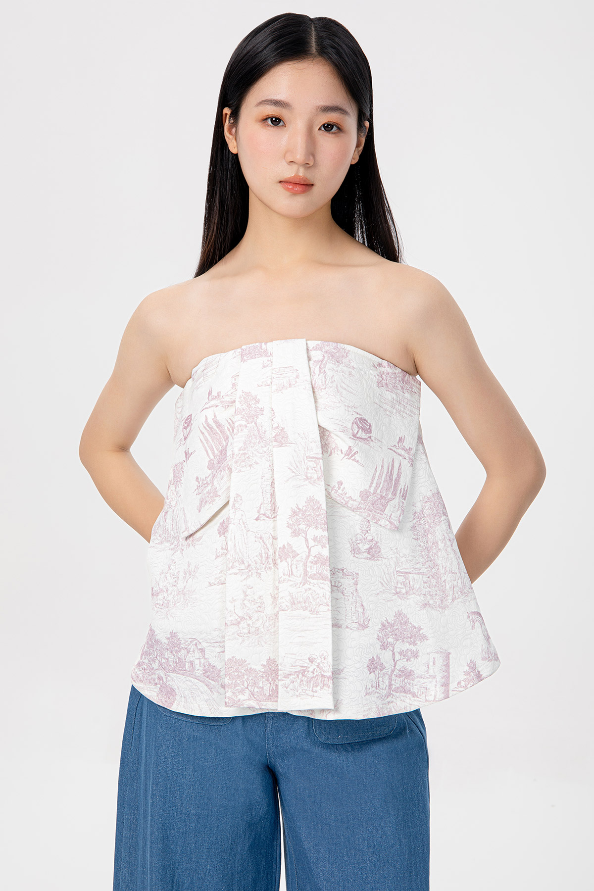ROSELINE TOP - CHATEAU ROMANCE [BY MODPARADE]