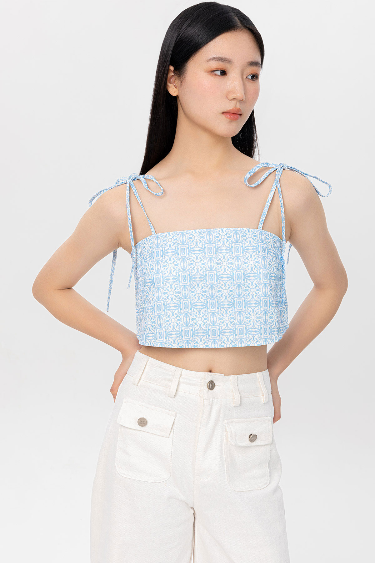 ESTHER PADDED TOP - CELESTIAL [BY MODPARADE]