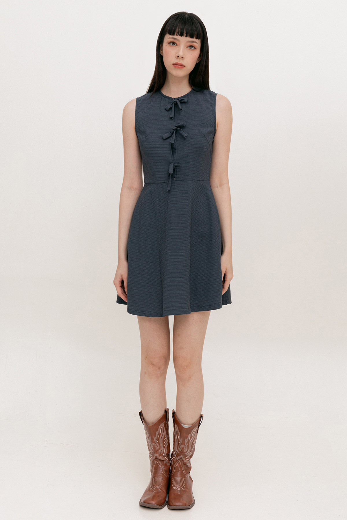 DARICIE DRESS - MOONSTONE GREY [BY MODPARADE]