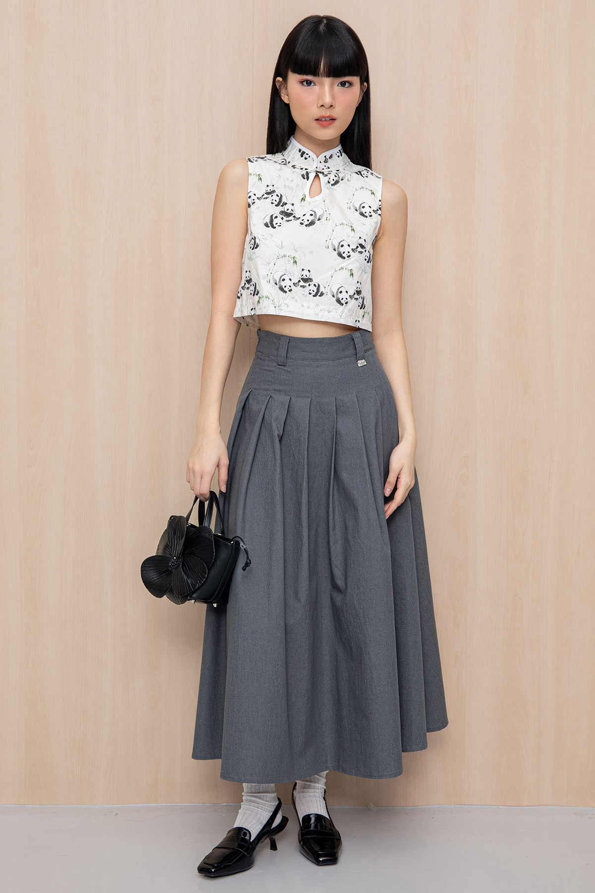 ANETTE SKIRT - GREY WASH [BY MODPARADE]