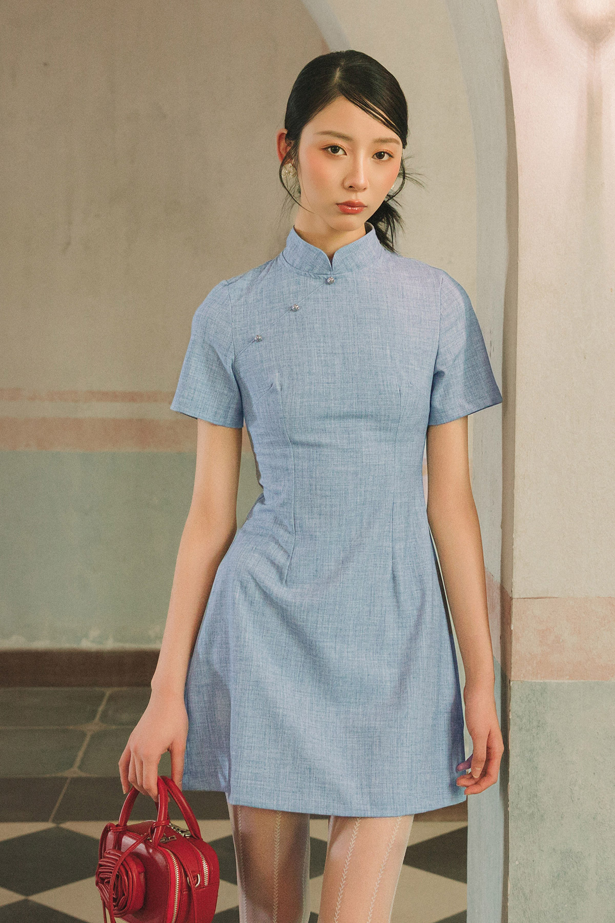 *BACKORDER ARRIVE AFTER CNY* DONG CHEONGSAM - MORNING DEW [BY MODPARADE]