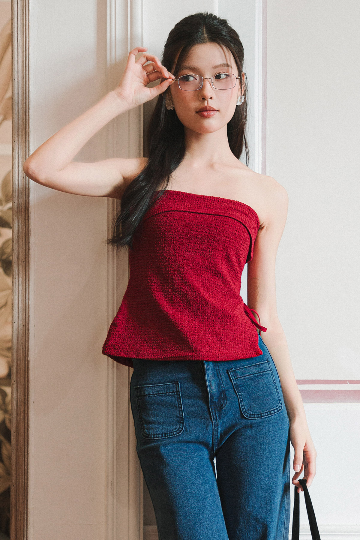 LIBBY TOP - SCARLET [BY MODPARADE]