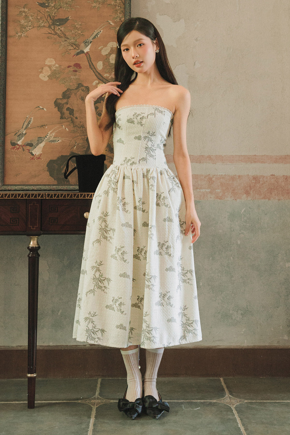 *BACKORDER ARRIVE AFTER CNY* LILIANA DRESS - MISTY WILLOW [BY MODPARADE]