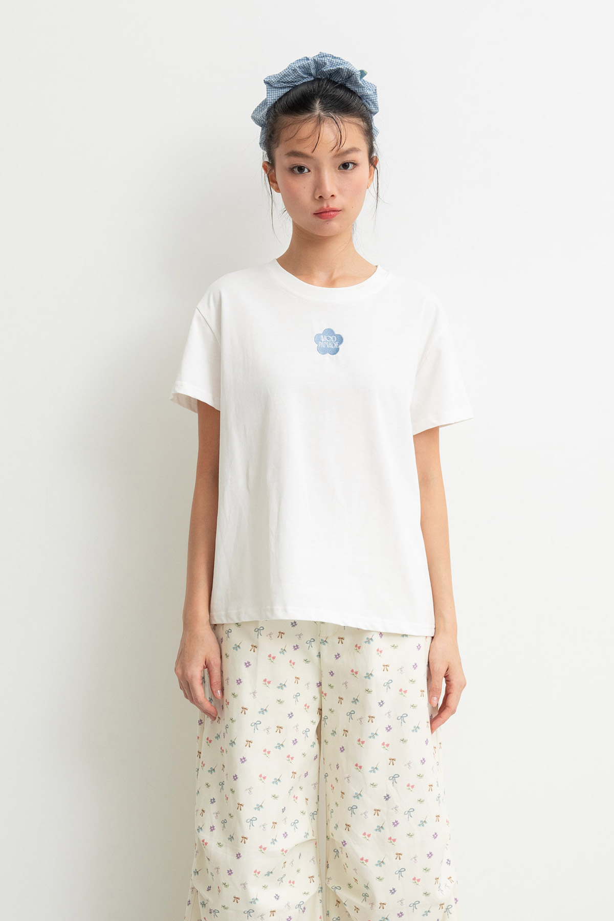 MODPARADE BLOOMLET TEE - BLANC [BY MODPARADE]