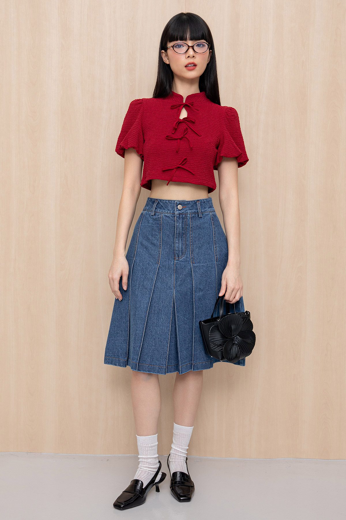 PHIL SKIRT - MEDIUM WASH [BY MODPARADE]