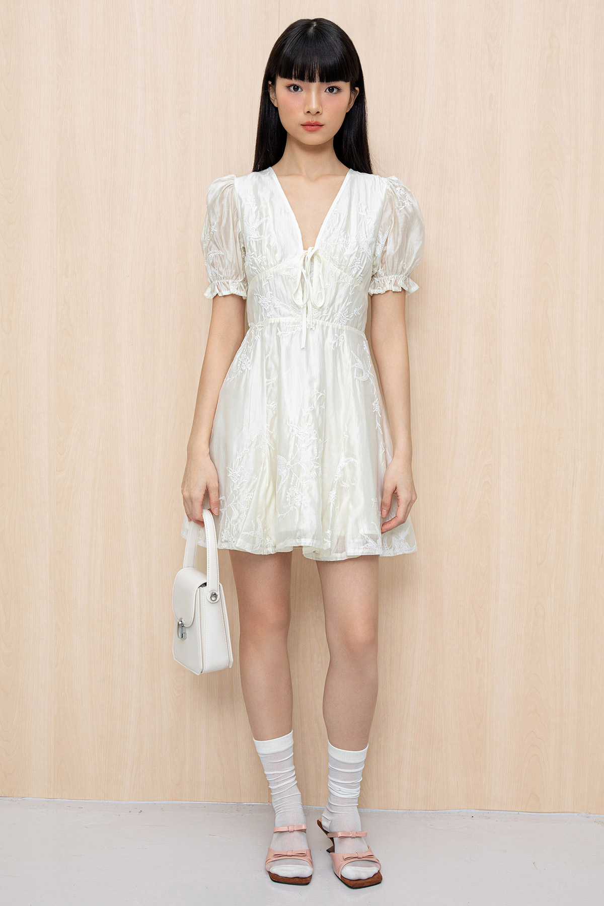 *BACKORDER ARRIVE AFTER CNY* CHARLOTTE DRESS - WHITE DOVE [BY MODPARADE]