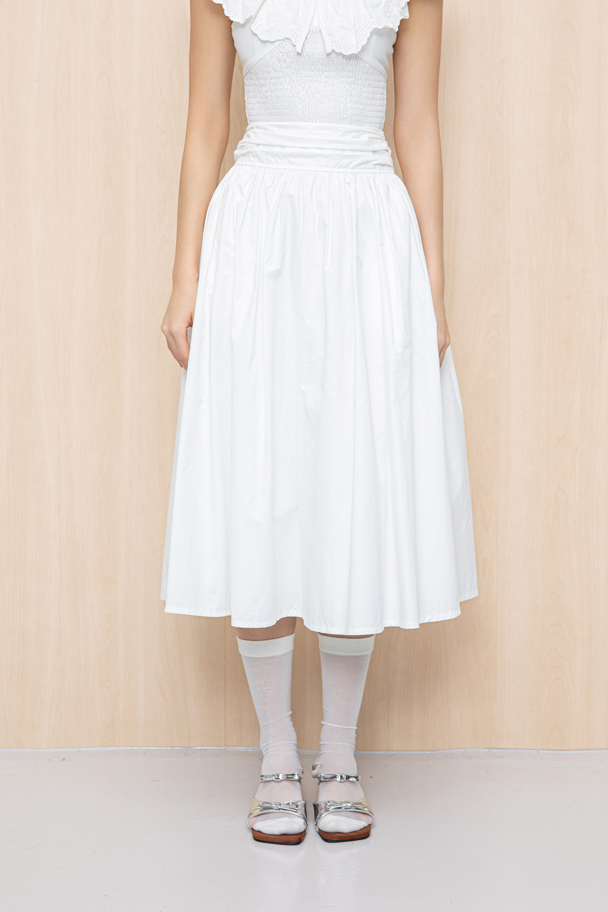 OTTILA SKIRT - BLANC [BY MODPARADE]