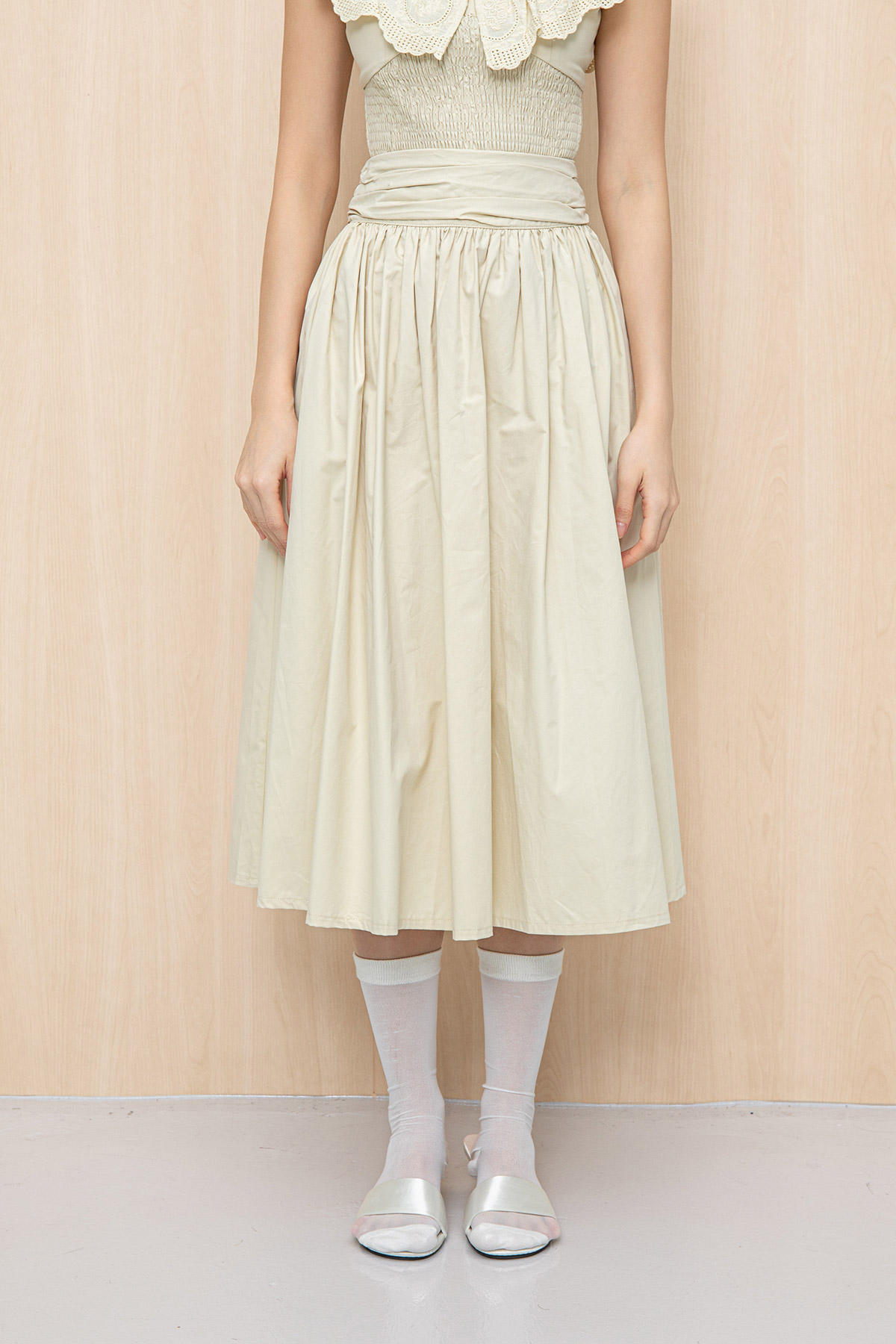 OTTILA SKIRT - SAND [BY MODPARADE]