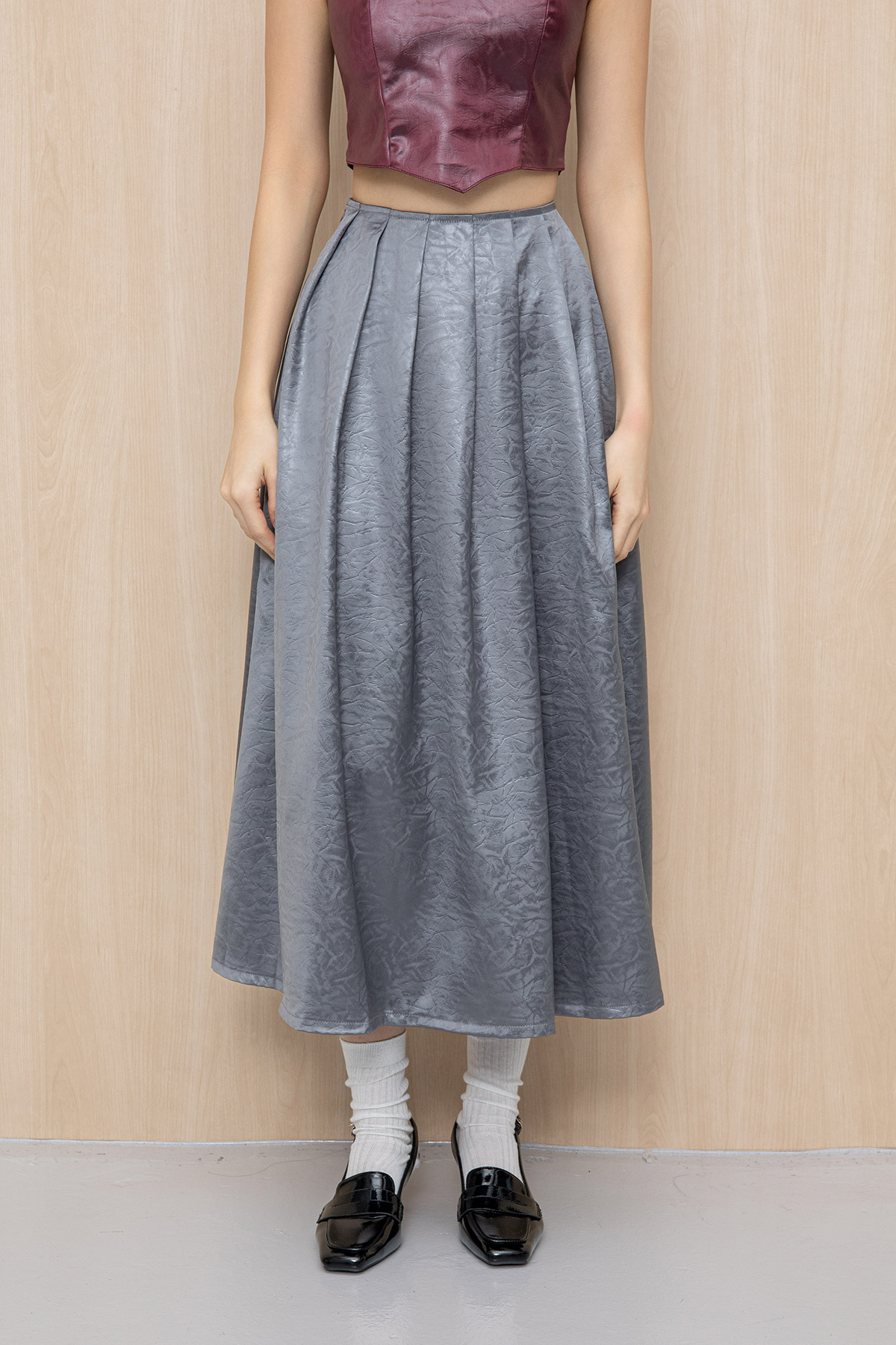 SAVANNAH SKIRT - GRAPHITE [BY MODPARADE]