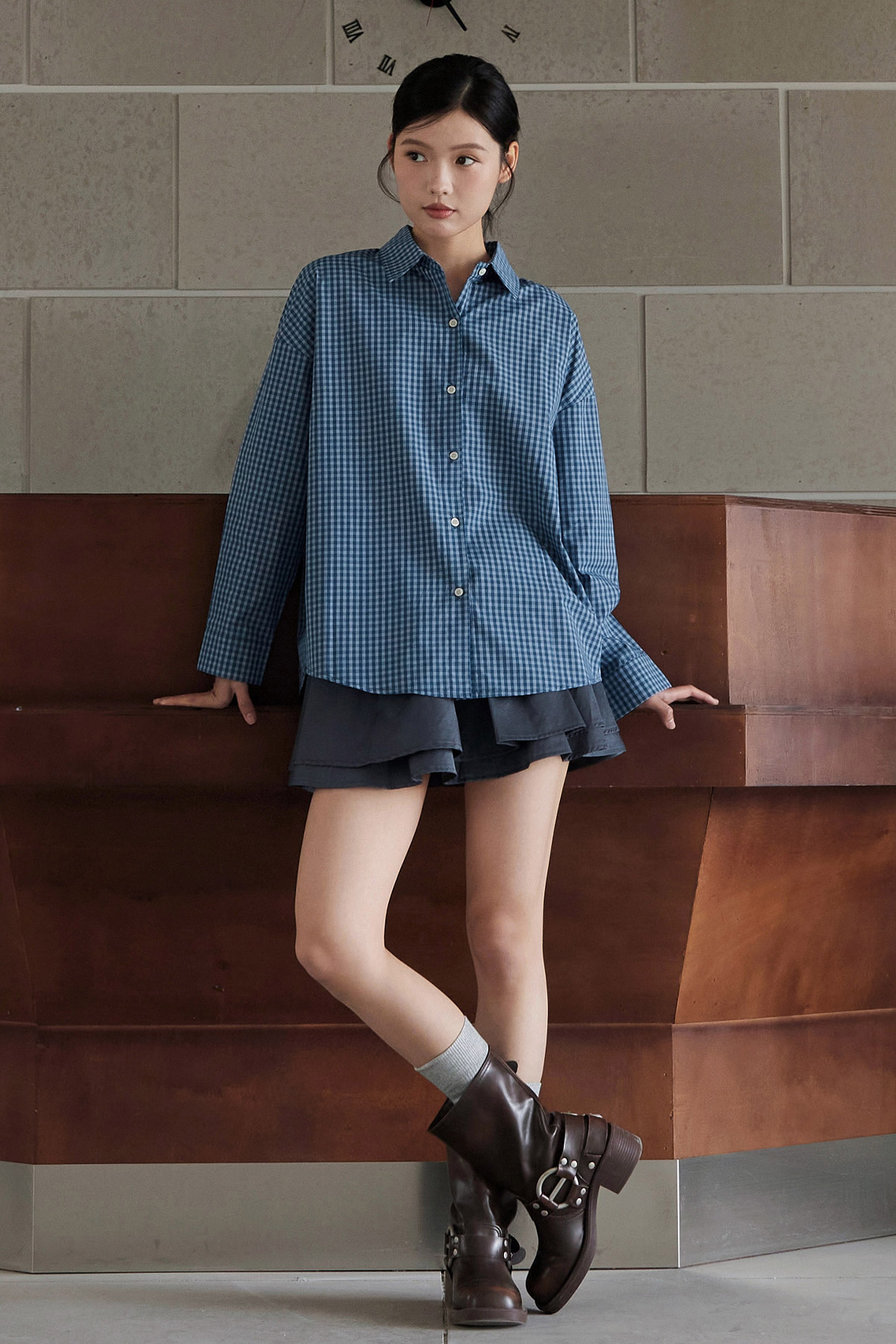 LAUREN SHIRT - WINDSOR CHECKS [BY MODPARADE]