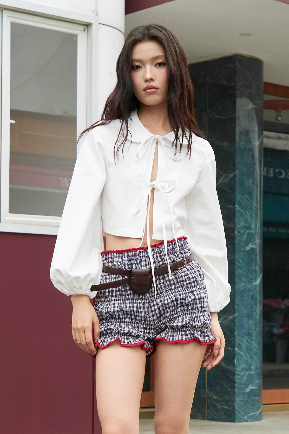 ELLA SHORTS - AMOUR CHECK [BY MODPARADE]