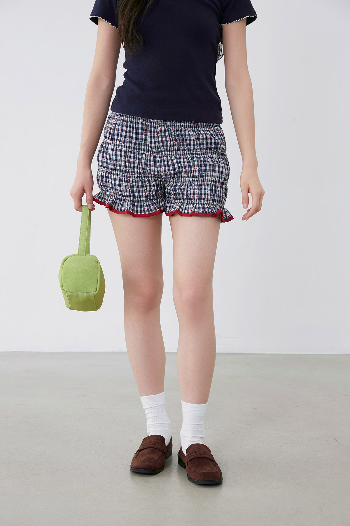 ELLA SHORTS - AMOUR CHECK [BY MODPARADE]