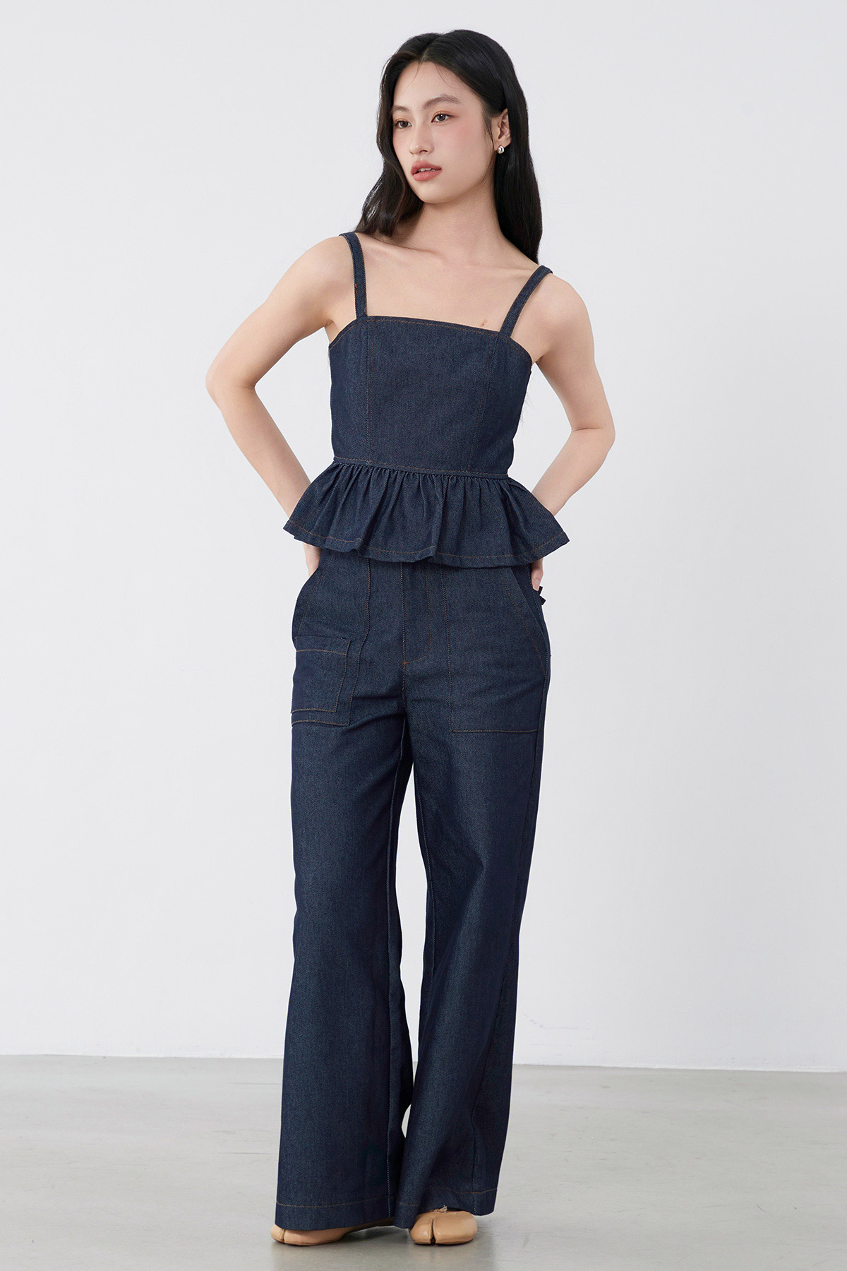 JULIE TOP - DARK WASH [BY MODPARADE]