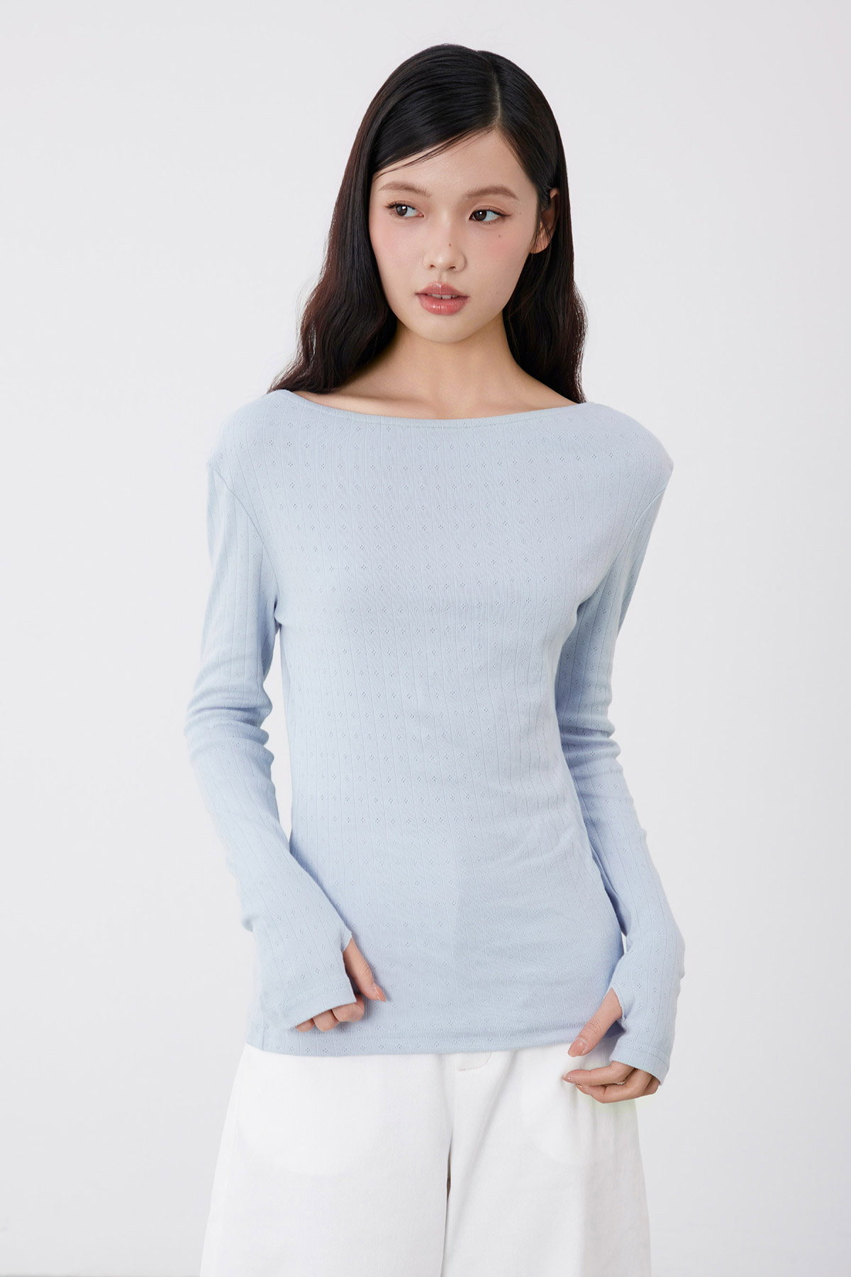 BETH TOP - POWDER [BY MODPARADE]
