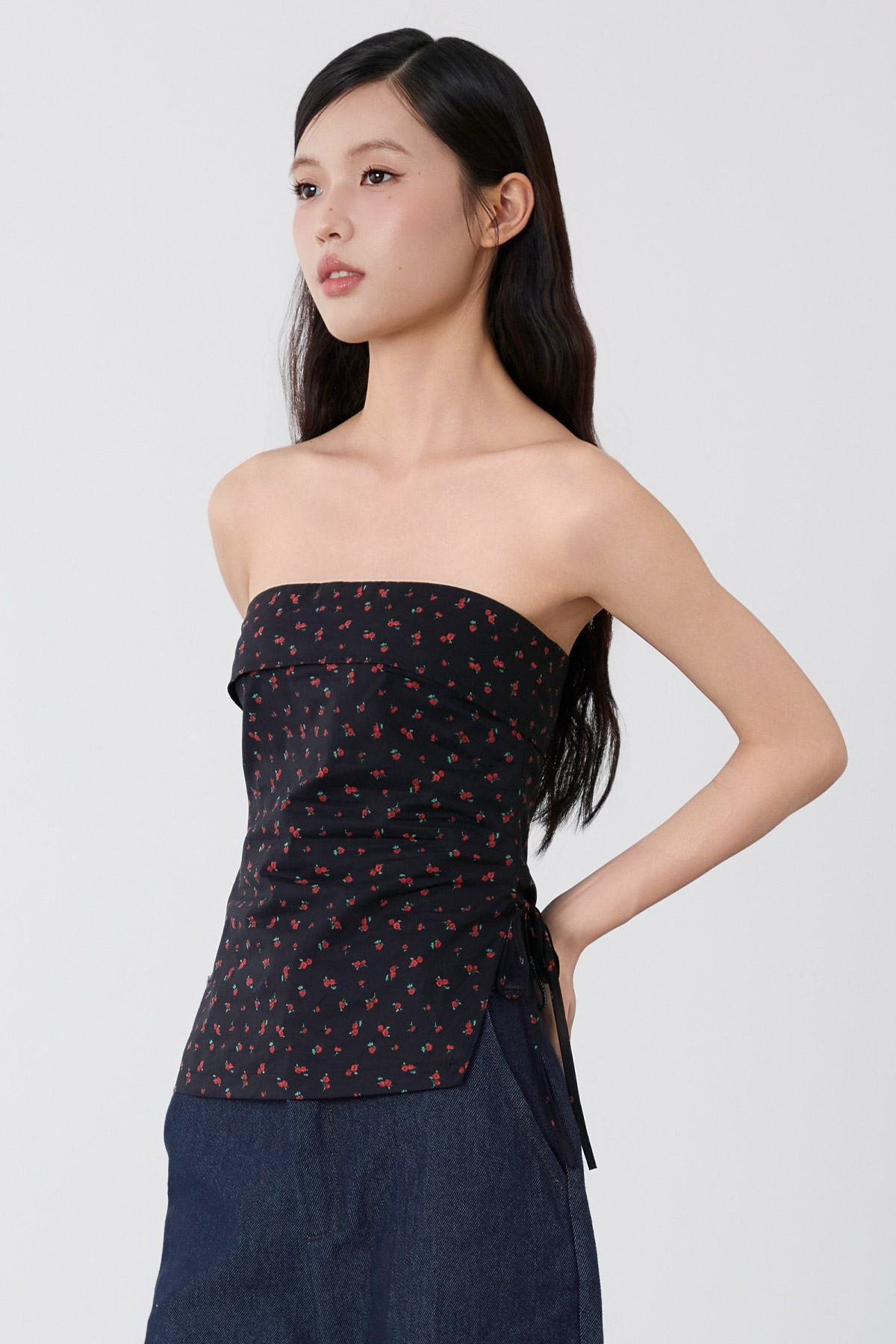 LIBBY TOP - CARMINE [BY MODPARADE]