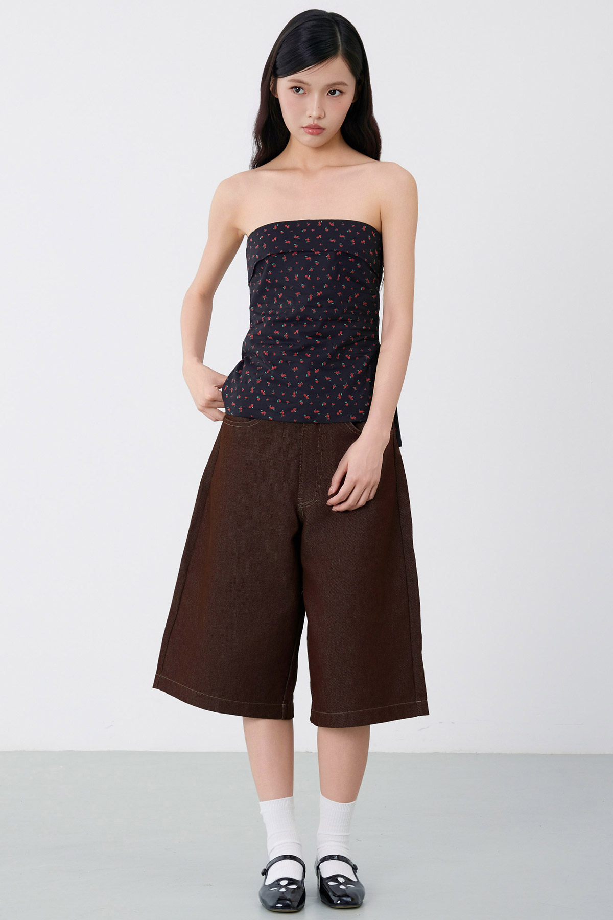 LIBBY TOP - CARMINE [BY MODPARADE]