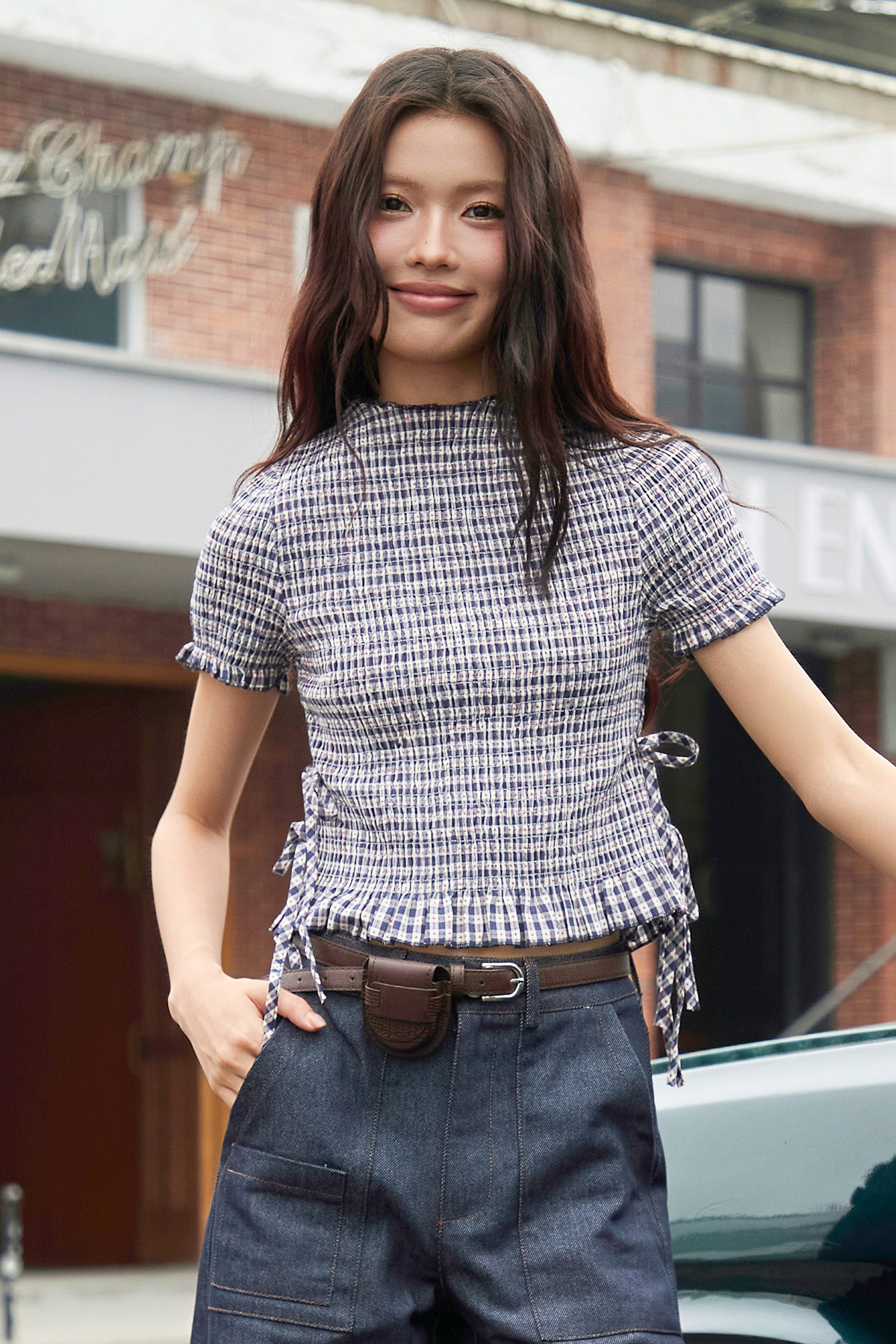 LYKKE TOP - AMOUR CHECK [BY MODPARADE]
