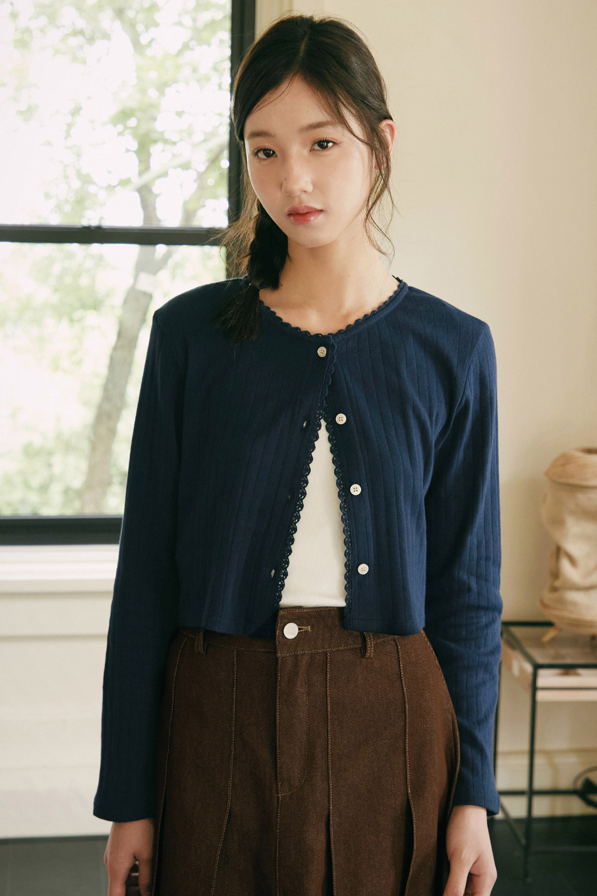 ODETTA CARDIGAN - NAVY [BY MODPARADE]