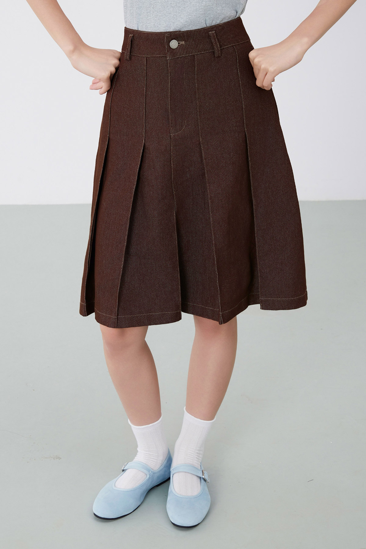 PHIL SKIRT - MOCHA [BY MODPARADE]