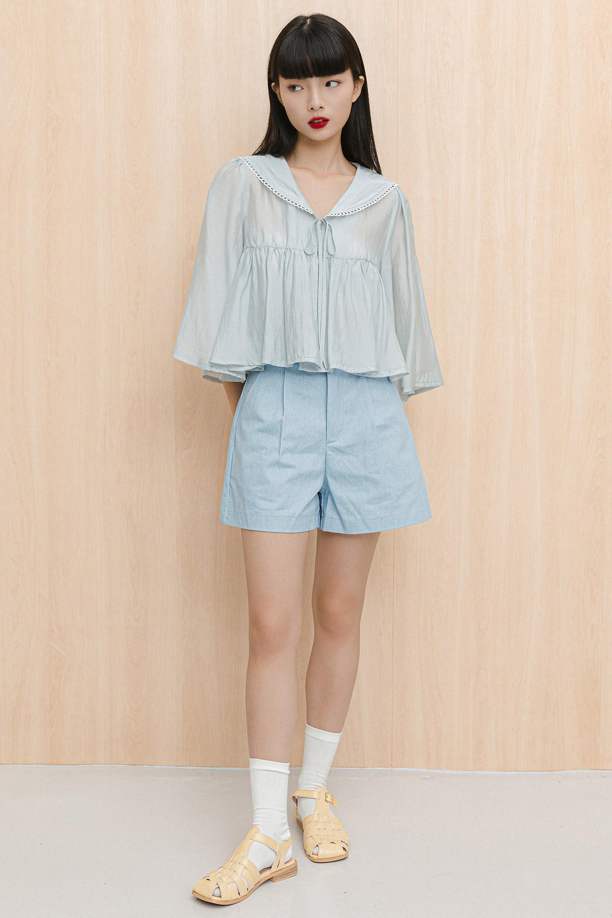 RENEE TOP - OYSTER GREY [MODPARADE X Q2HAN]