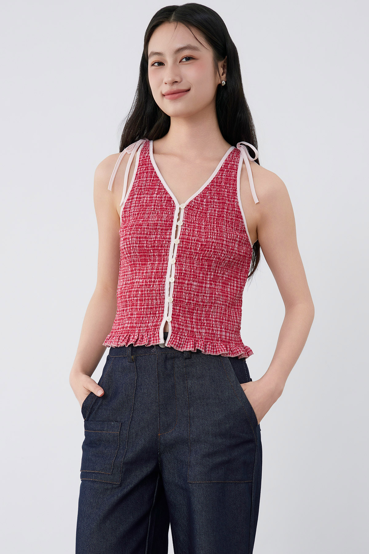 SONJA TOP - BERRY PICNIC [BY MODPARADE]