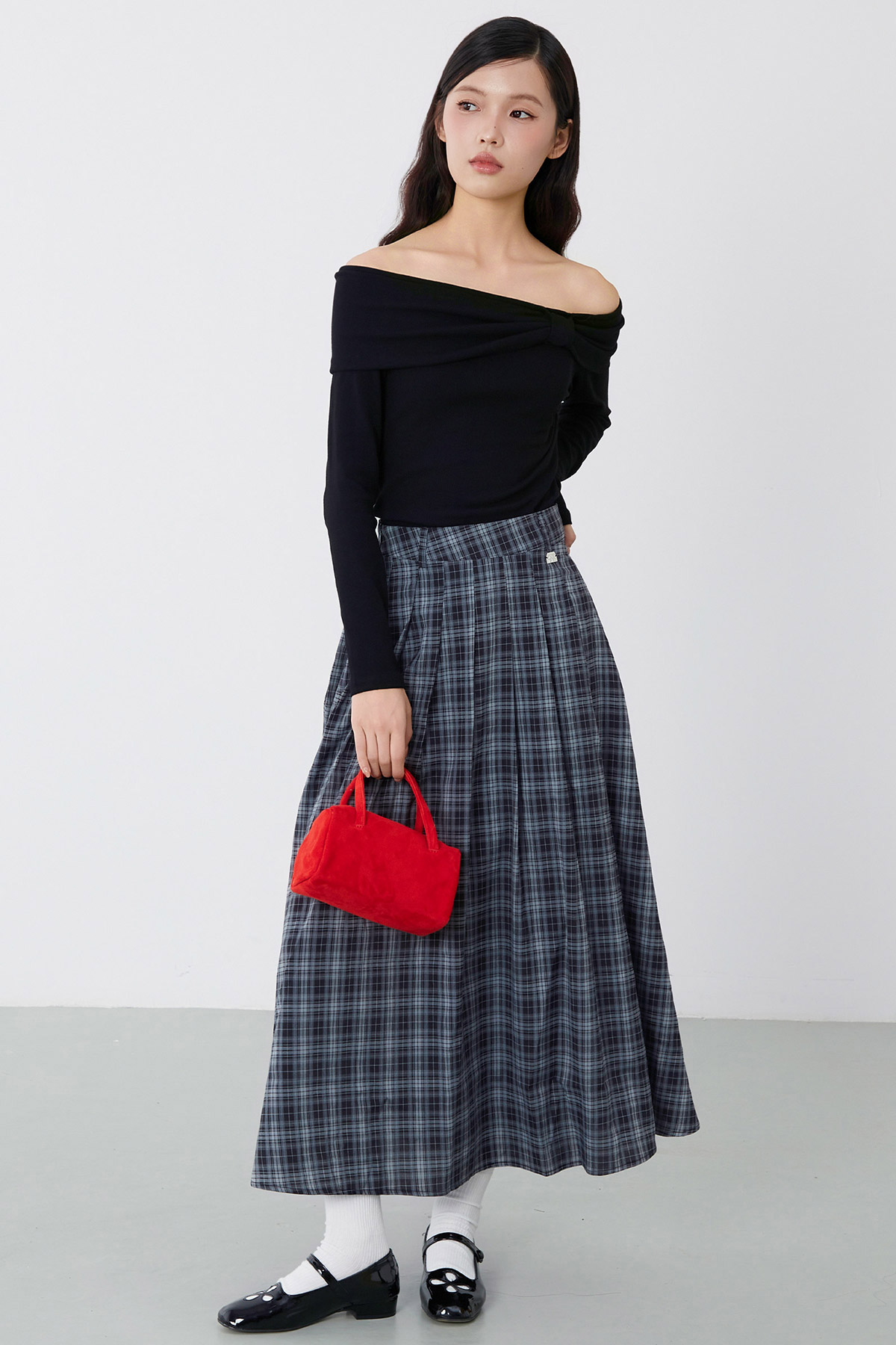 ANETTE SKIRT - OXFORD GREY [BY MODPARADE]