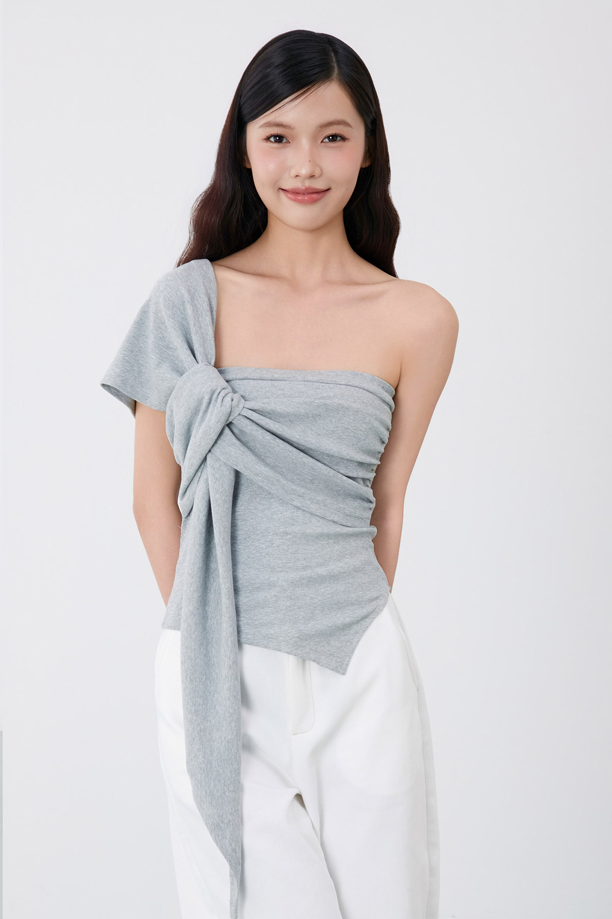 BENNETT TOP - GREY [BY MODPARADE]
