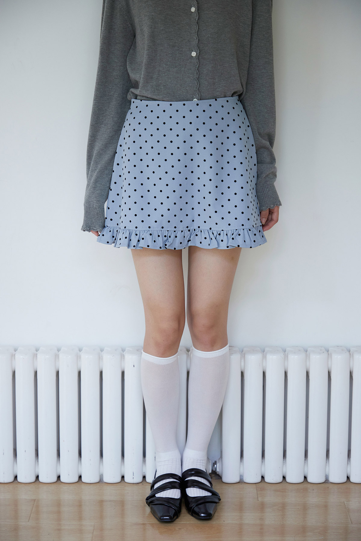 DORTHEA SKORTS - BLUE POLKA [BY MODPARADE]