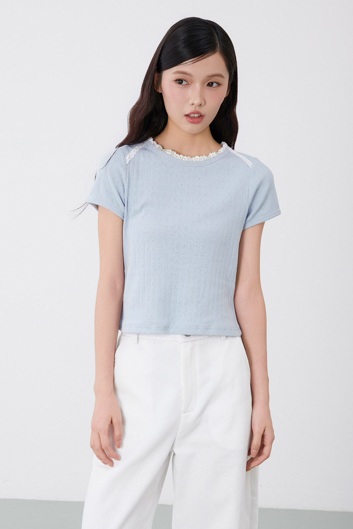 EMELIA BABY TEE - POWDER [BY MODPARADE]
