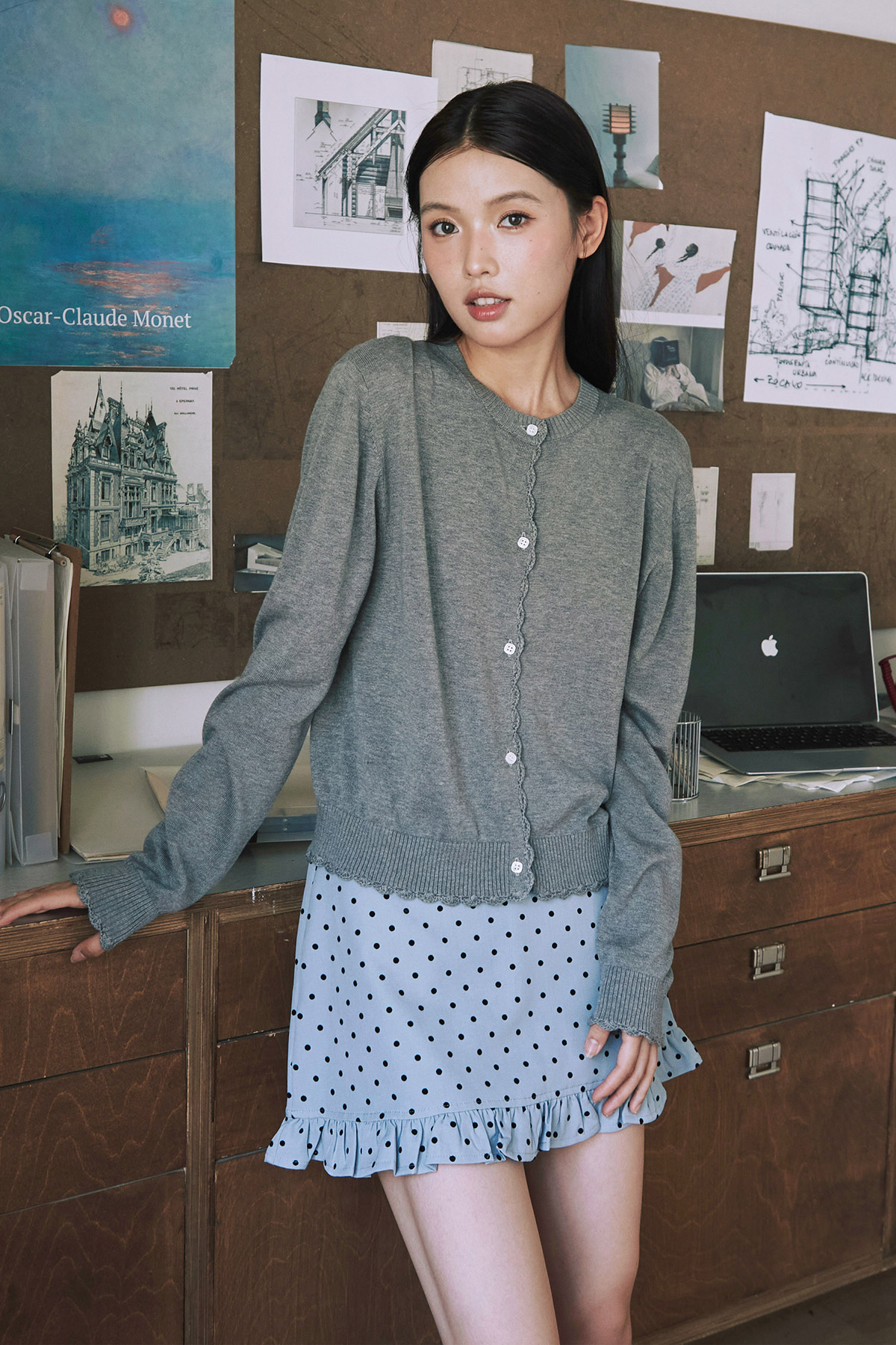 HYGGE CARDIGAN - HEATHER [BY MODPARADE]