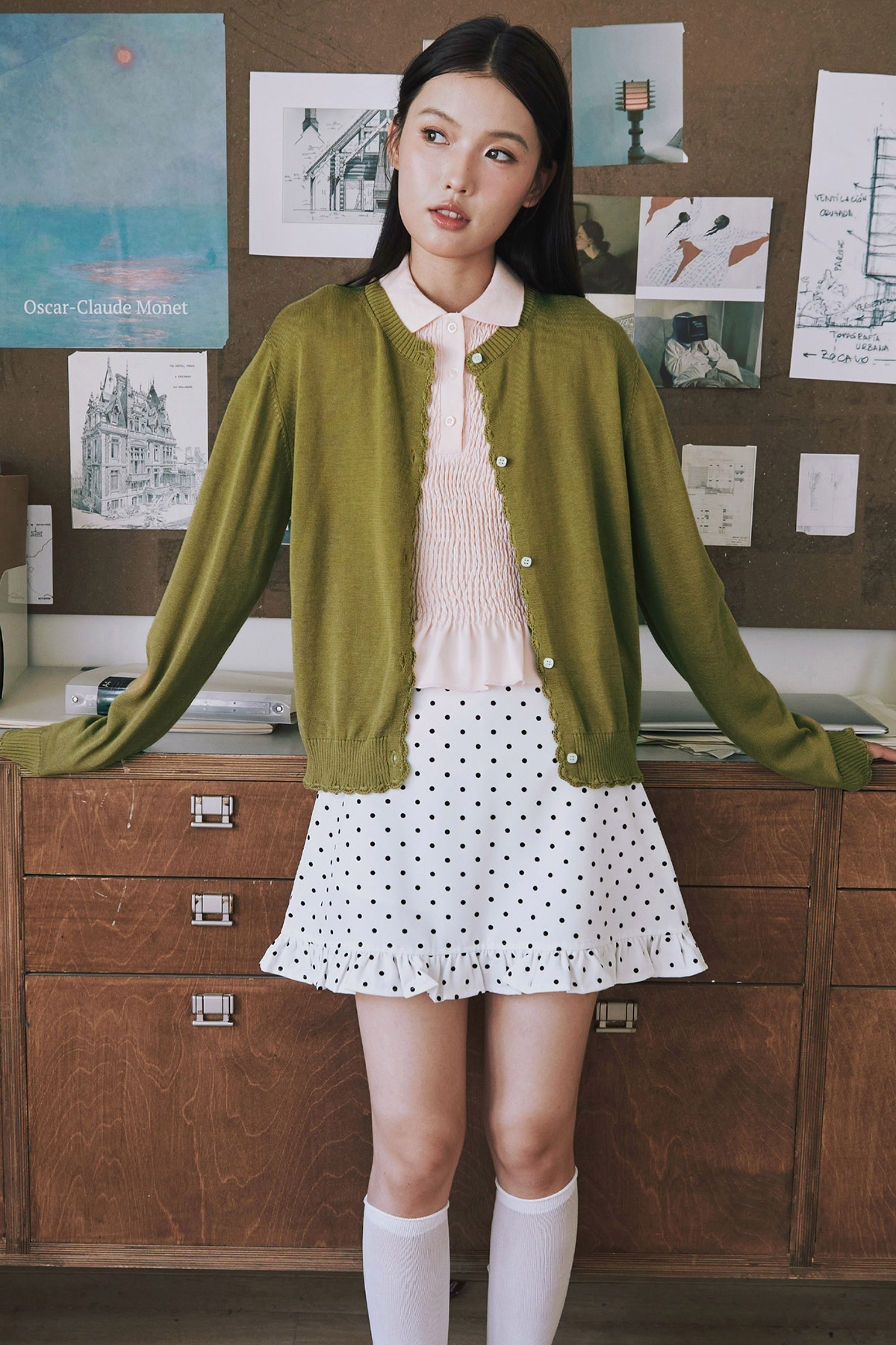 HYGGE CARDIGAN - OLIVE [BY MODPARADE]