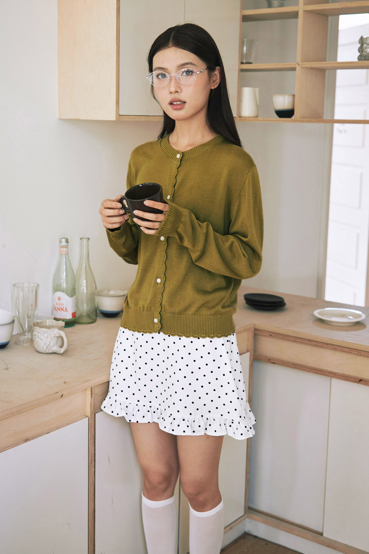 HYGGE CARDIGAN - OLIVE [BY MODPARADE]