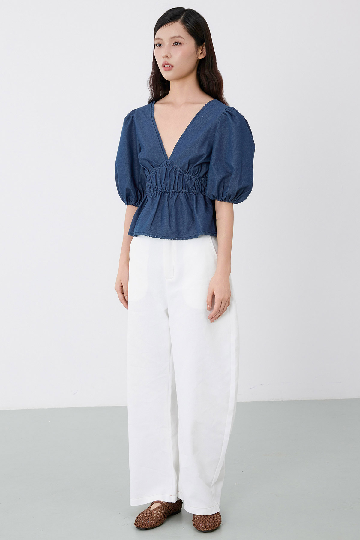 PIPER TOP - MEDIUM WASH [BY MODPARADE]
