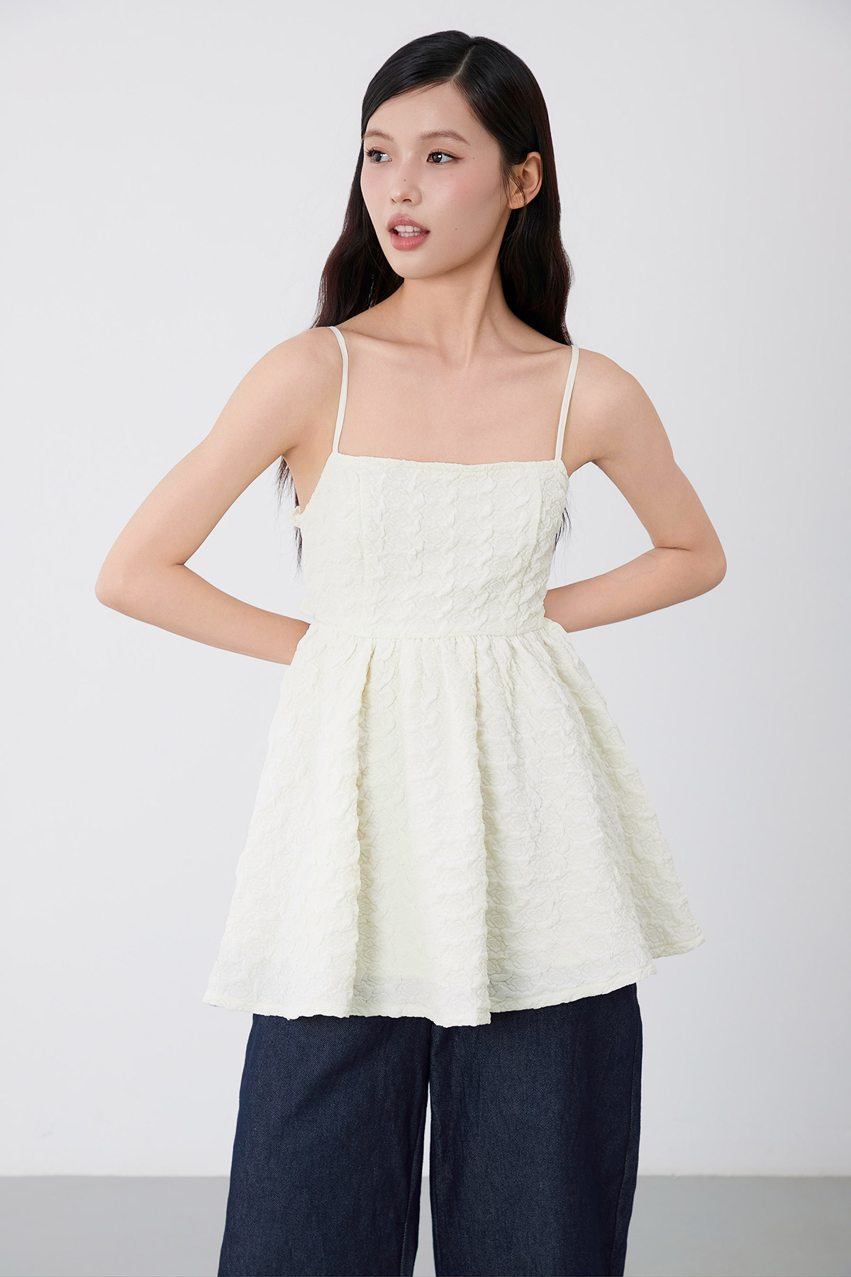 POULIN TOP - VANILLA [BY MODPARADE]