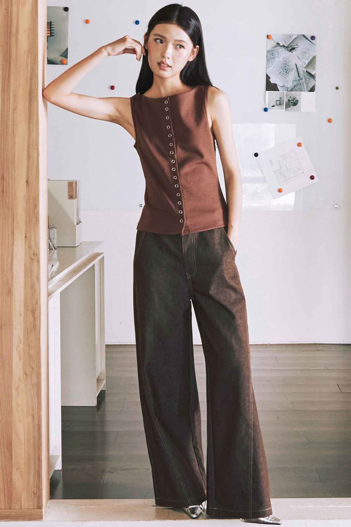 SABINE TOP - MOCHA [BY MODPARADE]
