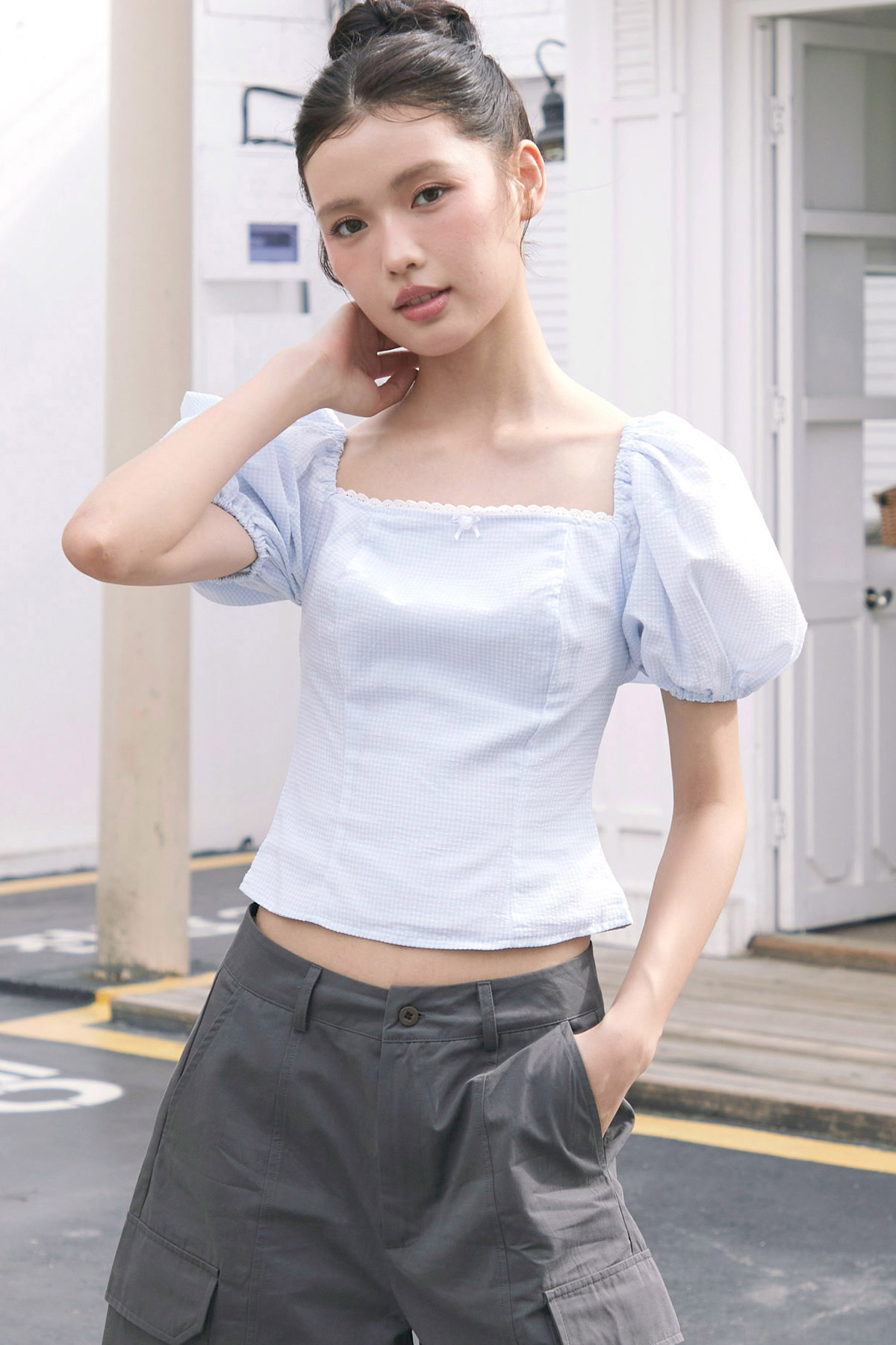 VERONICA TOP - BLUELETTE [BY MODPARADE]