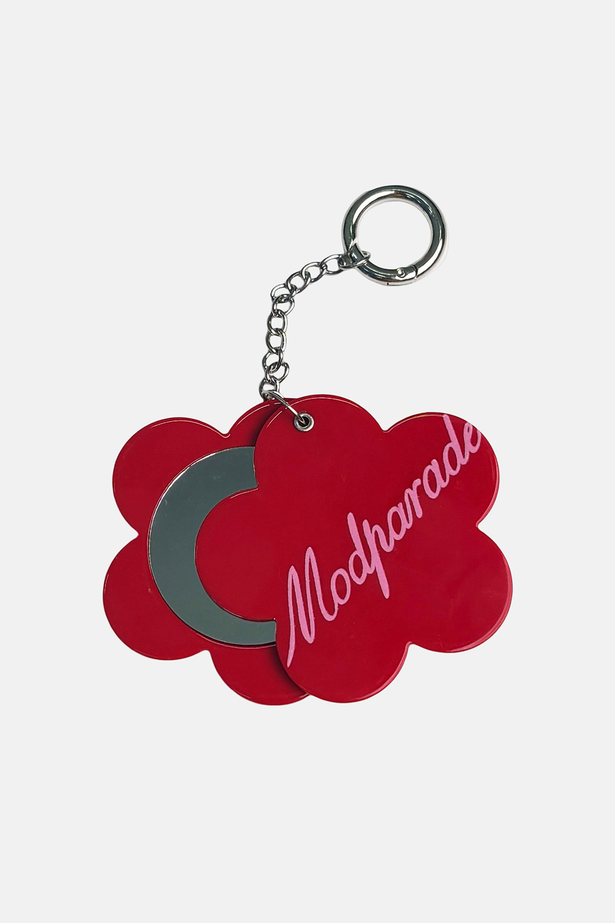 BLOOMIE MIRROR BAG CHARM - SCARLET [BY MODPARADE]