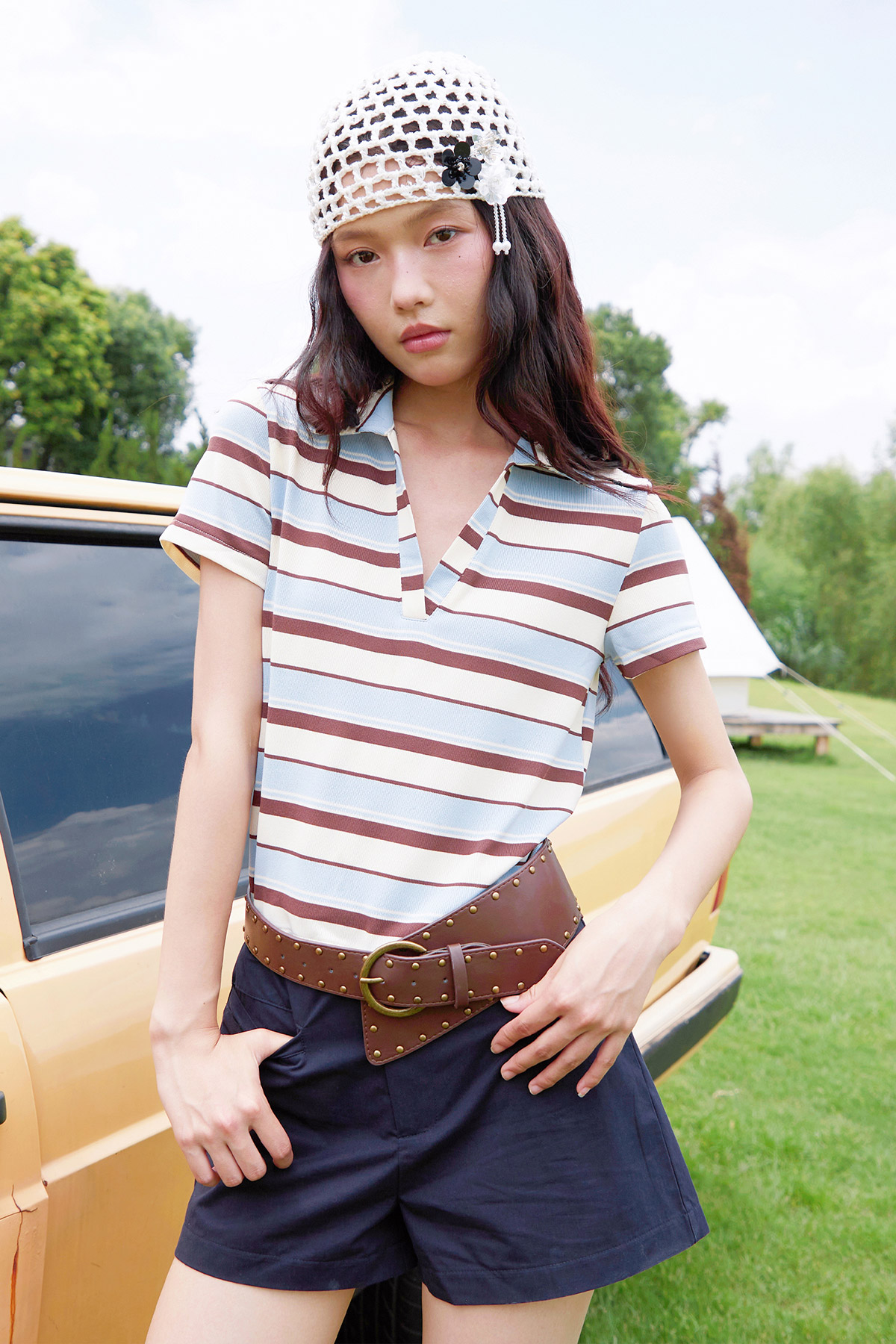 FRANK POLO TOP - COASTAL [BY MODPARADE]