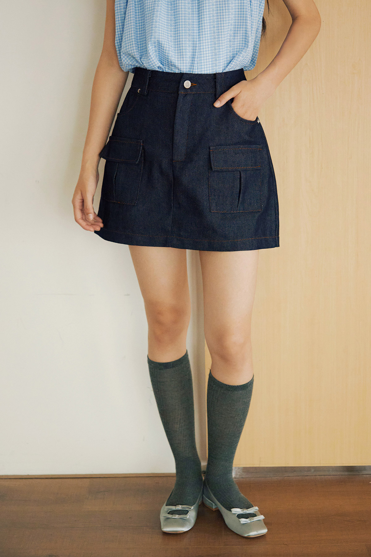 MASON SKIRT - DARK WASH [BY MODPARADE]